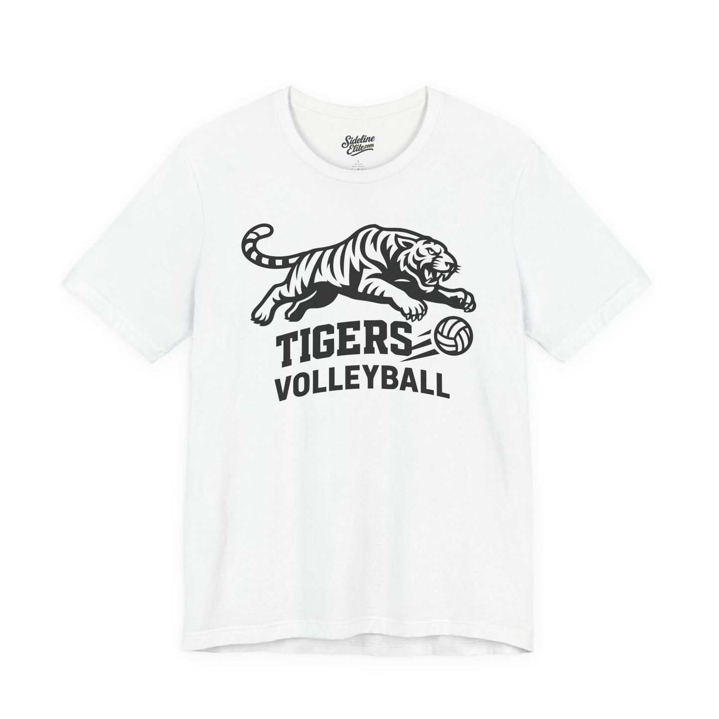 Tigers Volleyball Pounce Tee | Fierce Attack Mascot Design
