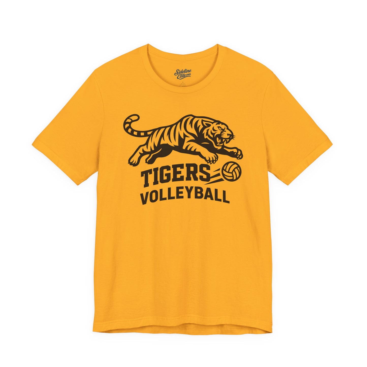 Tigers Volleyball Pounce Tee | Fierce Attack Mascot Design