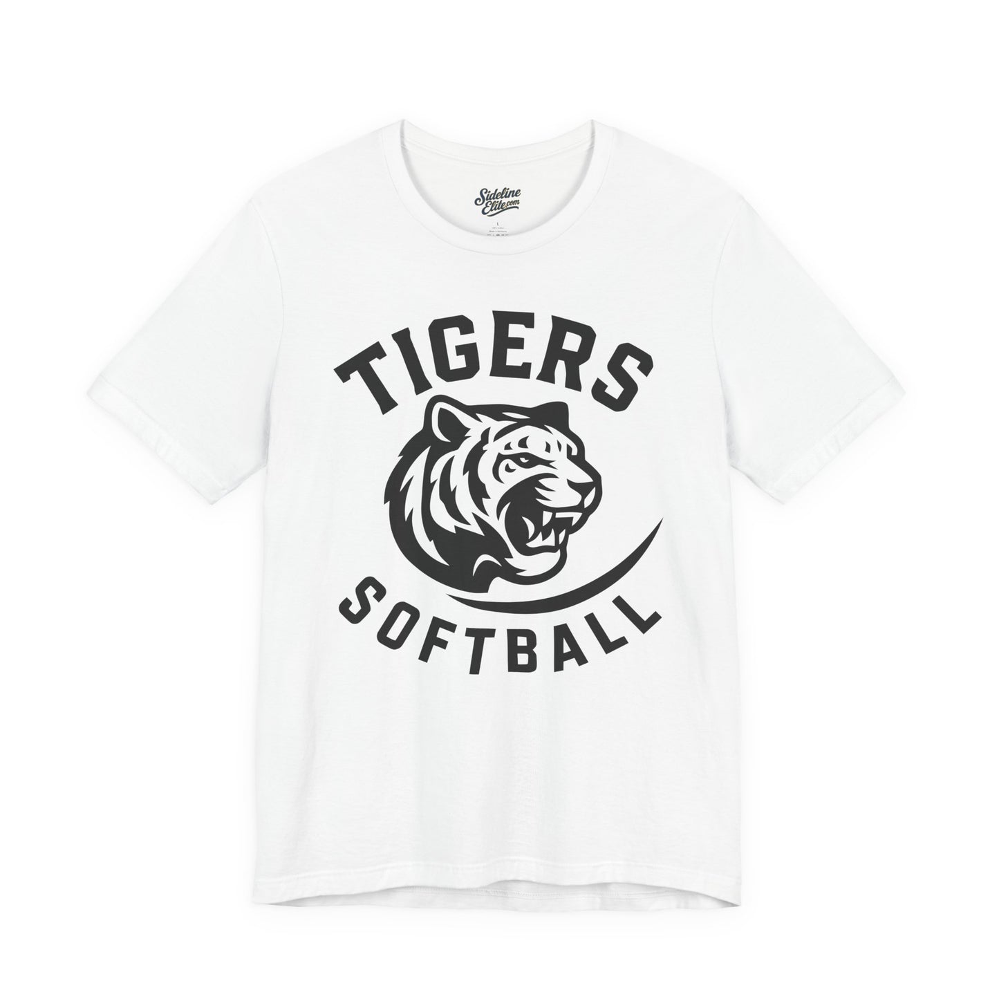Tigers Softball Legacy Arc Tee | Bold Tiger Head with Sweep Tail Accent