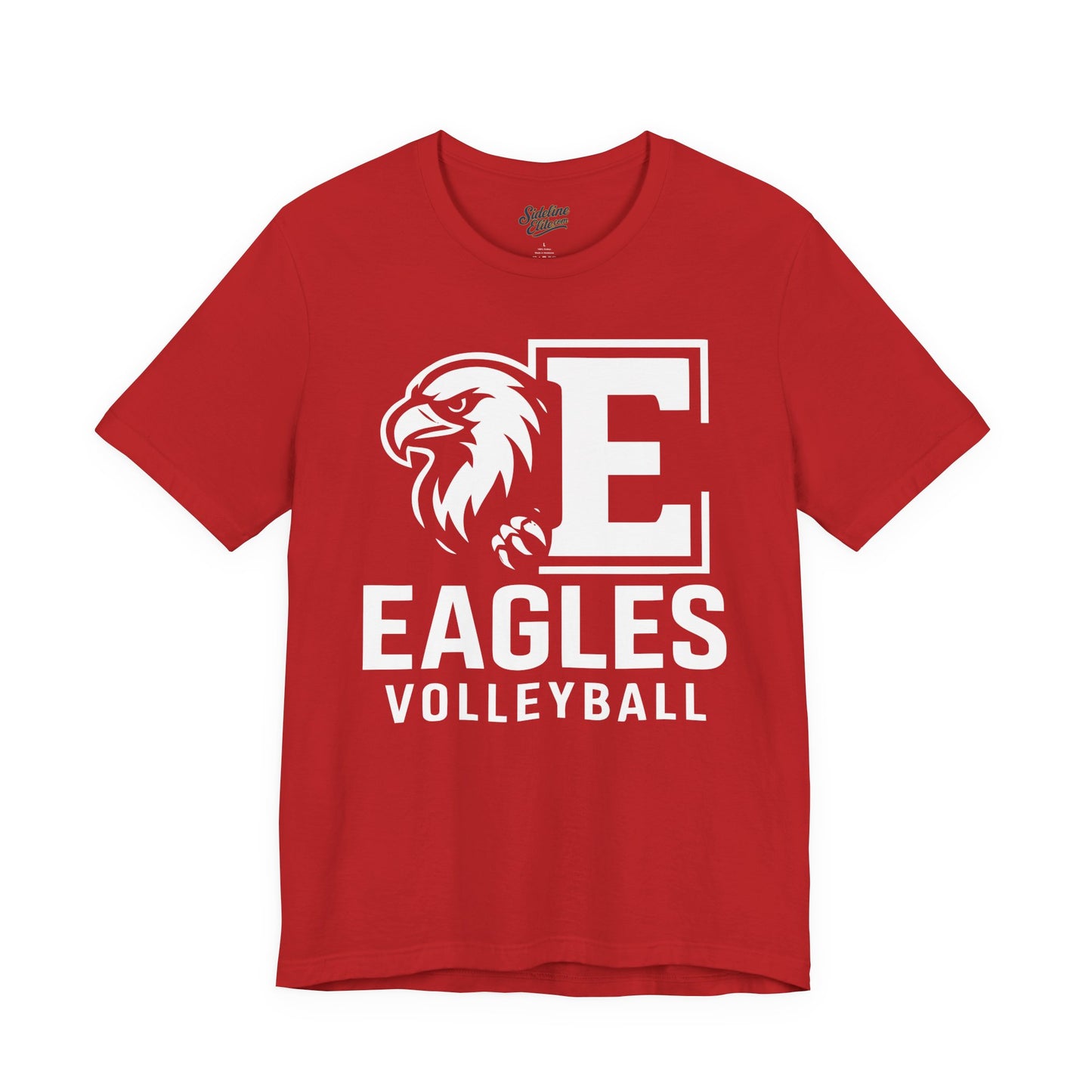 Eagles Volleyball Team Shirt | Varsity Block E Mascot Design