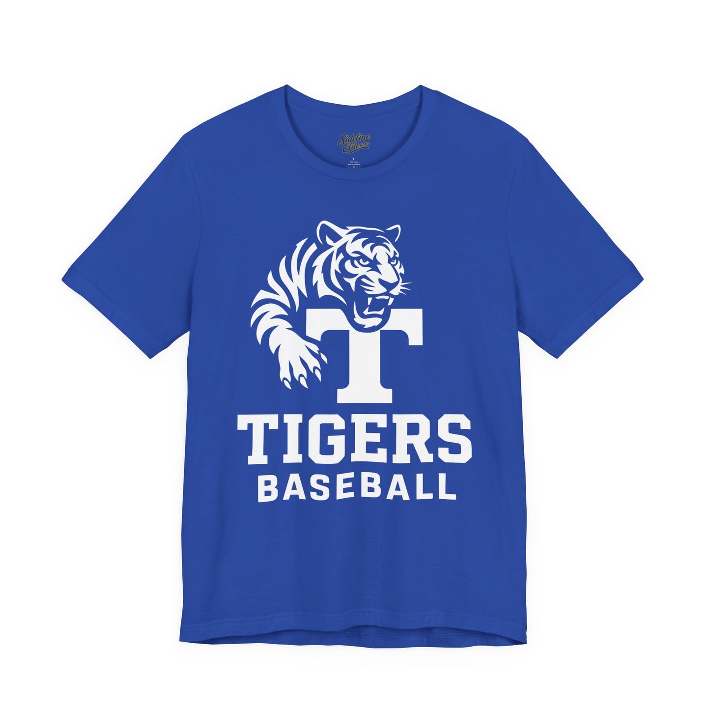 Tigers Baseball Monogram Tee | Bold ‘T’ Letter with Striking Tiger Mascot