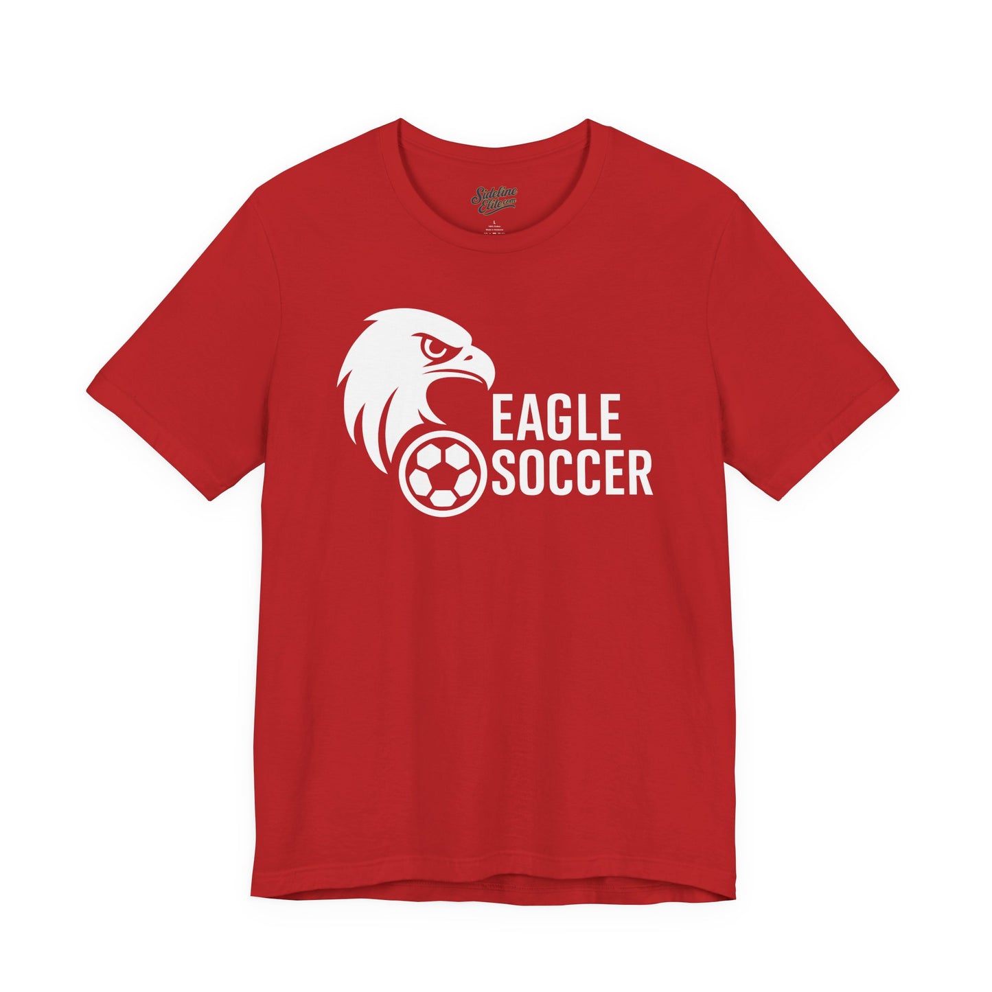 Eagles Soccer Spirit Wear T-Shirt | Clean Modern Mascot Design for High School Fans