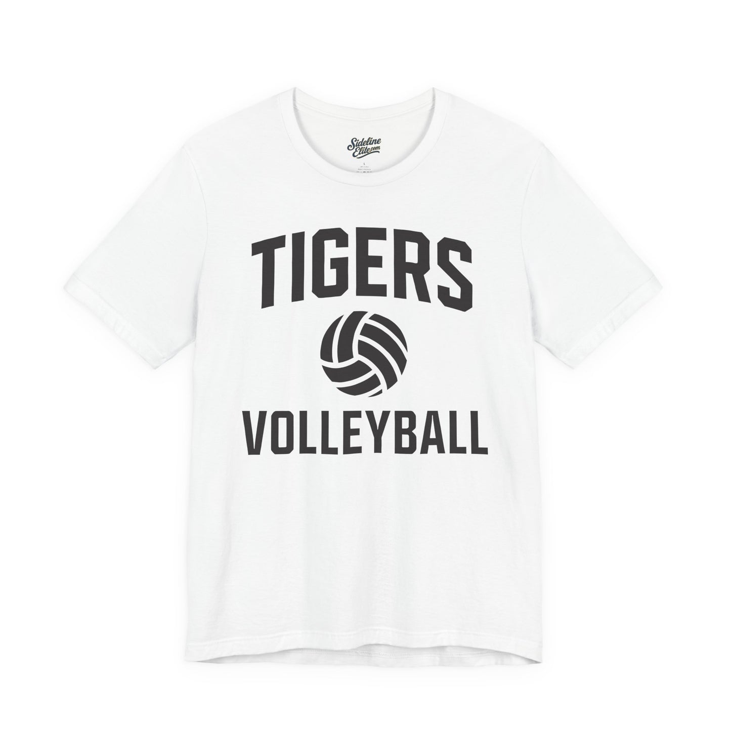 Tigers Volleyball Classic Tee | Bold Block Letter Design