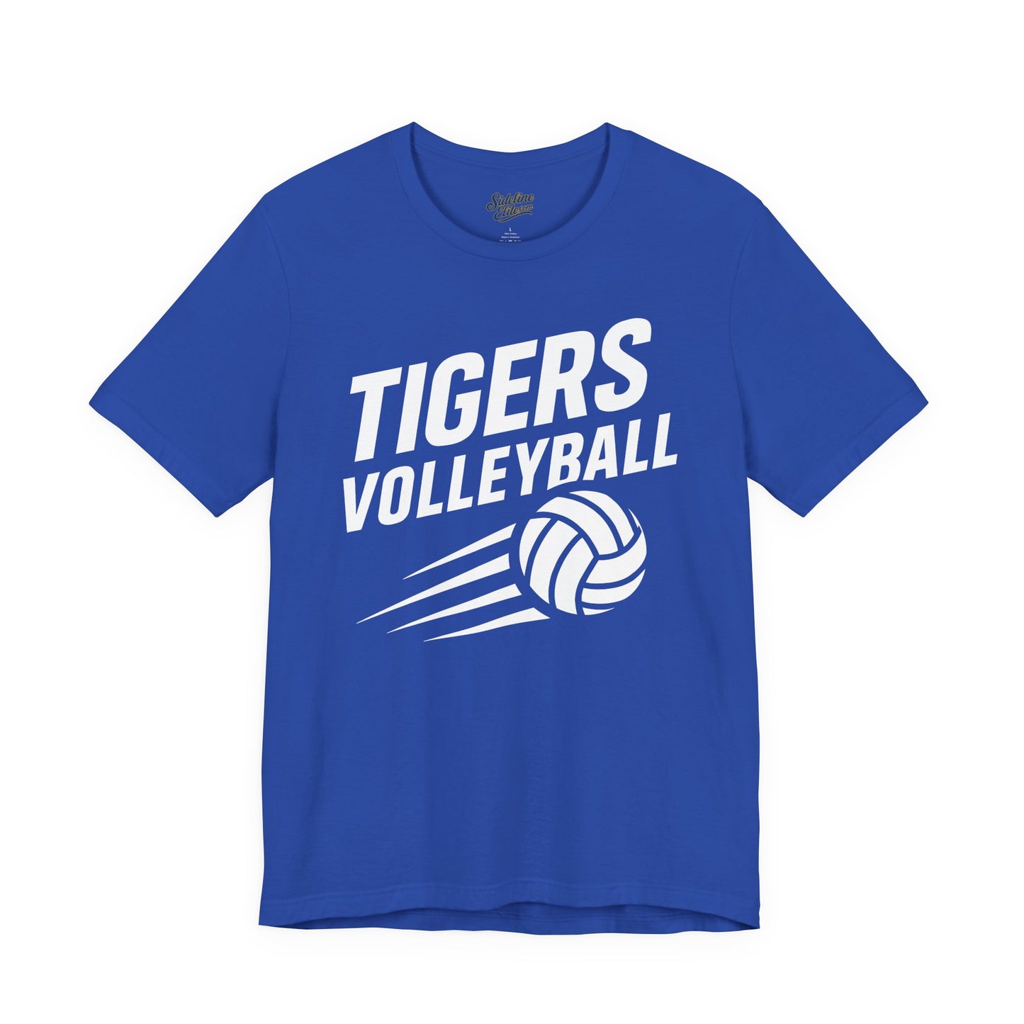 Tigers Volleyball Speed Tee | Dynamic Motion Graphic with Spiking Ball