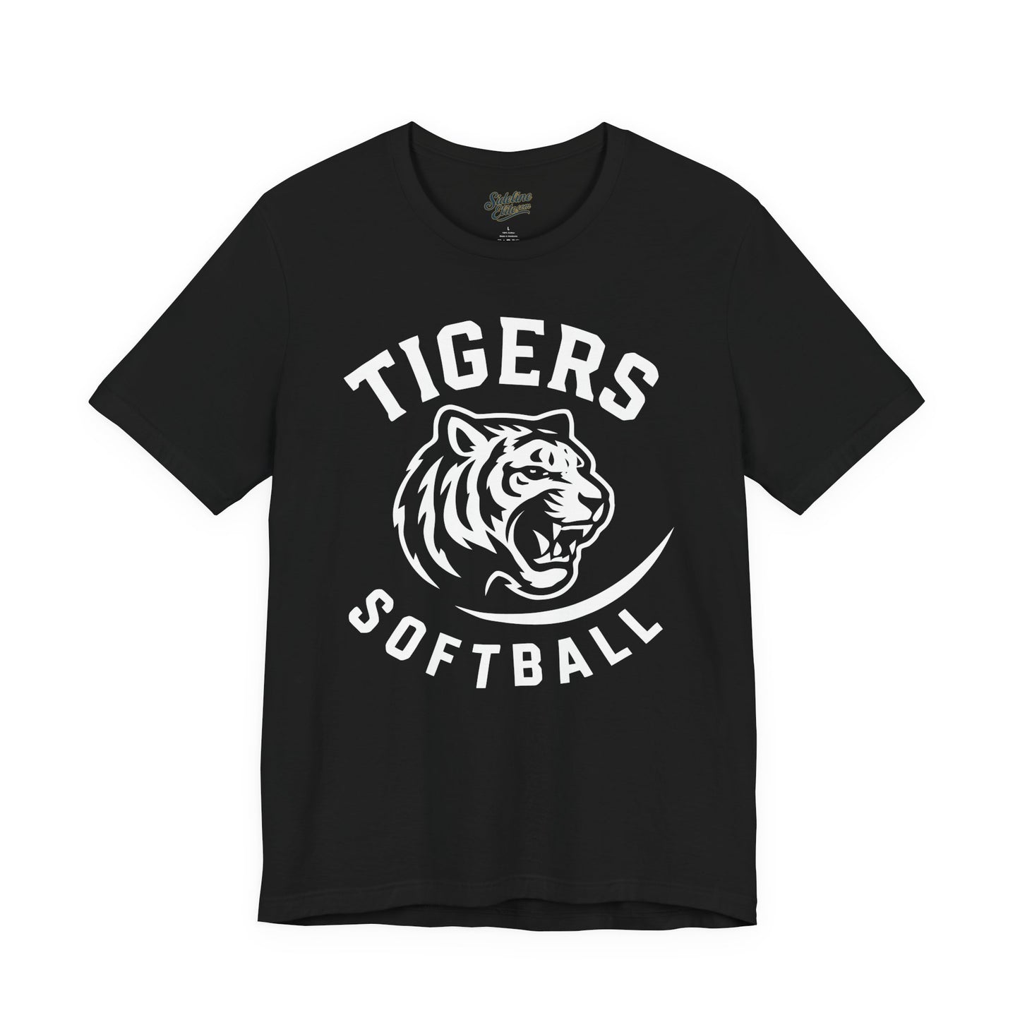 Tigers Softball Legacy Arc Tee | Bold Tiger Head with Sweep Tail Accent