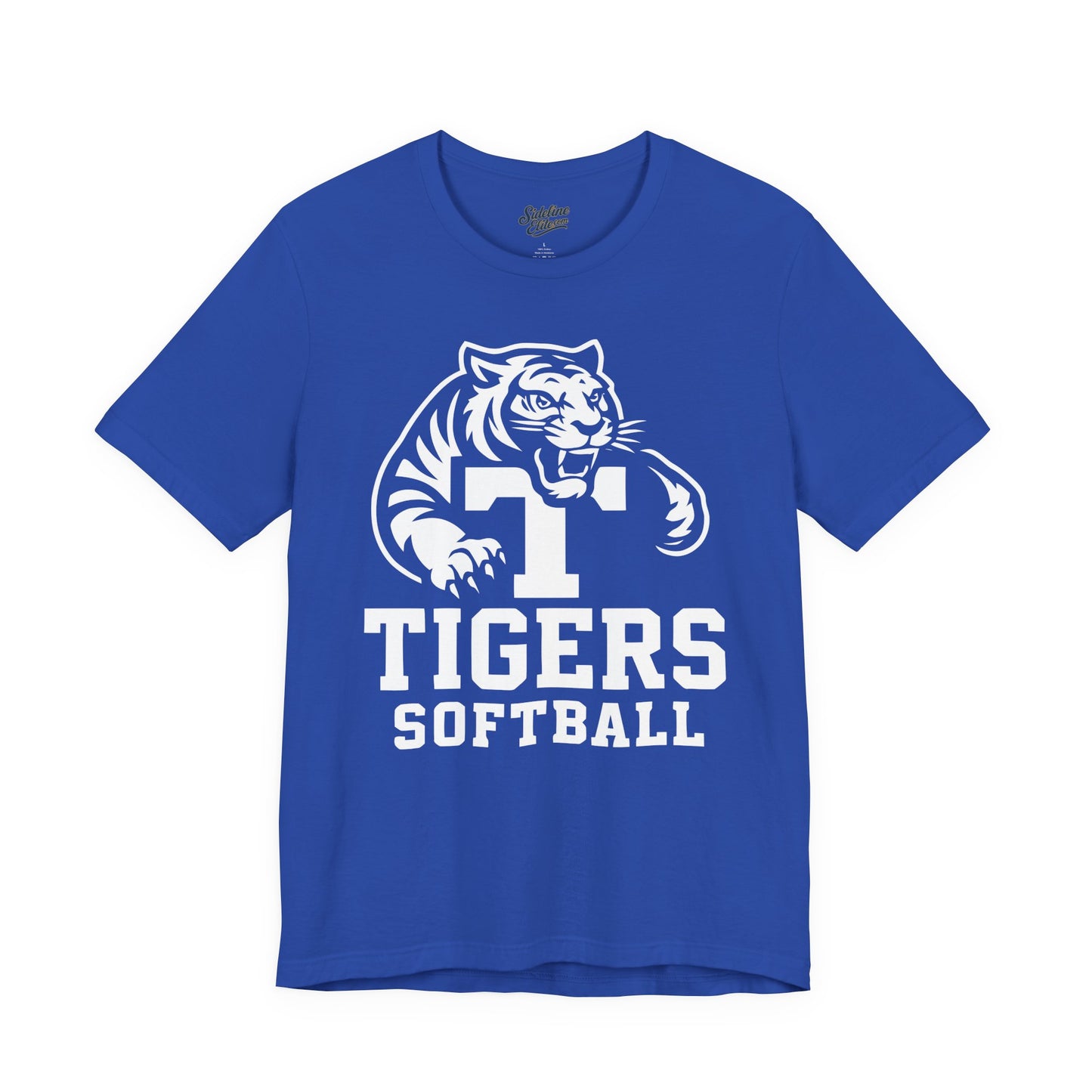Tigers Softball Spirit Wear T-Shirt | Fierce Mascot with Large ‘T’ Graphic
