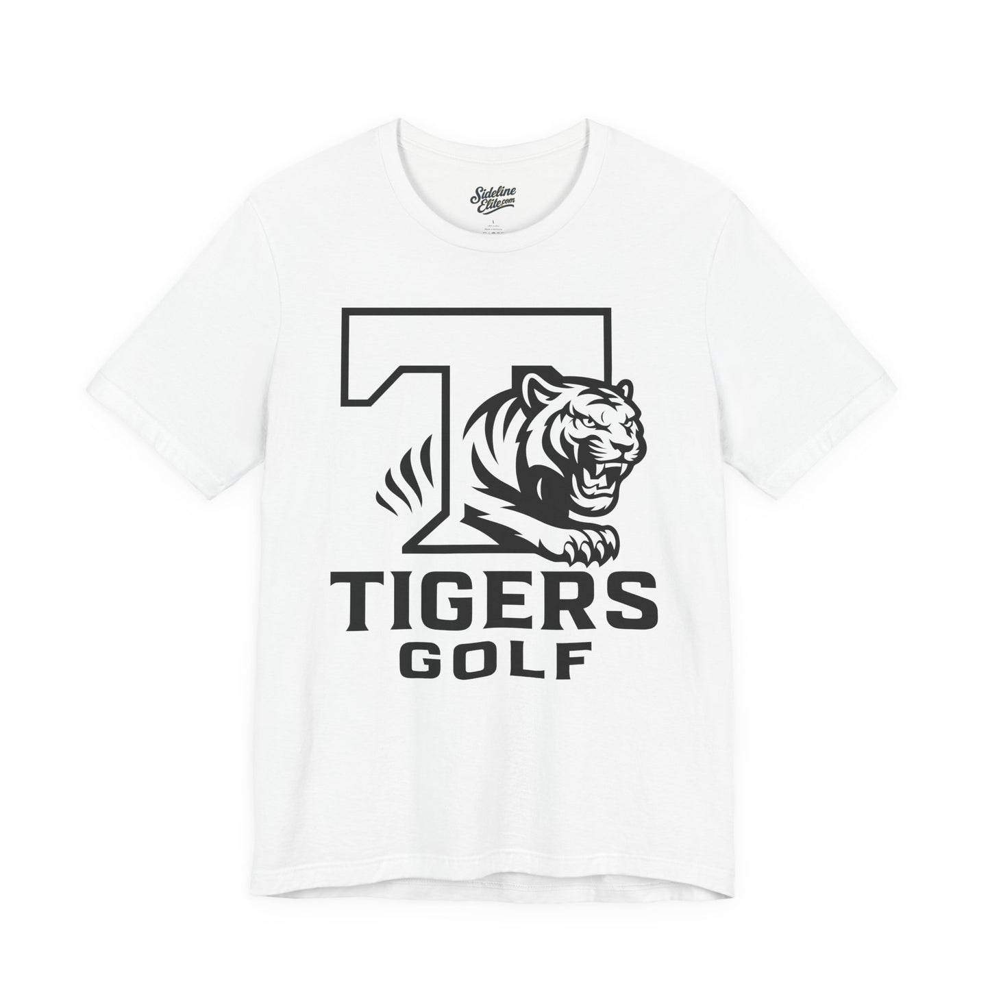 Tigers Golf Pride Tee | Bold "T" with Fierce Mascot Emblem