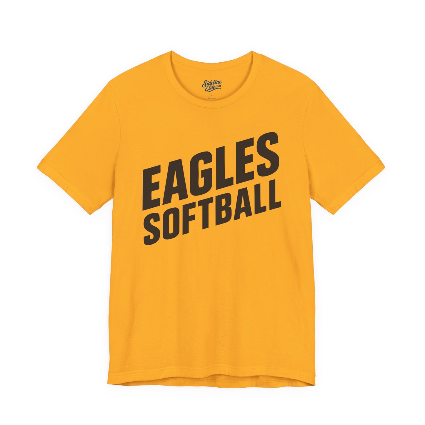 Eagles Softball Spirit Wear T-Shirt | Slanted Bold Text Design for Maximum Impact