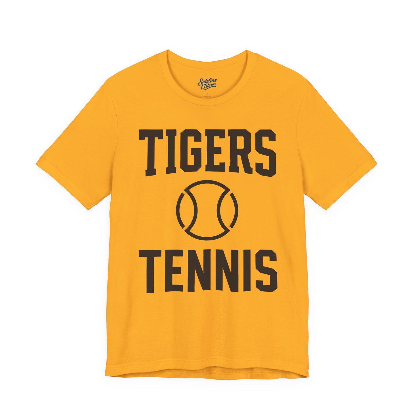 Tigers Tennis Block Tee | Bold Varsity Lettering with Tennis Ball