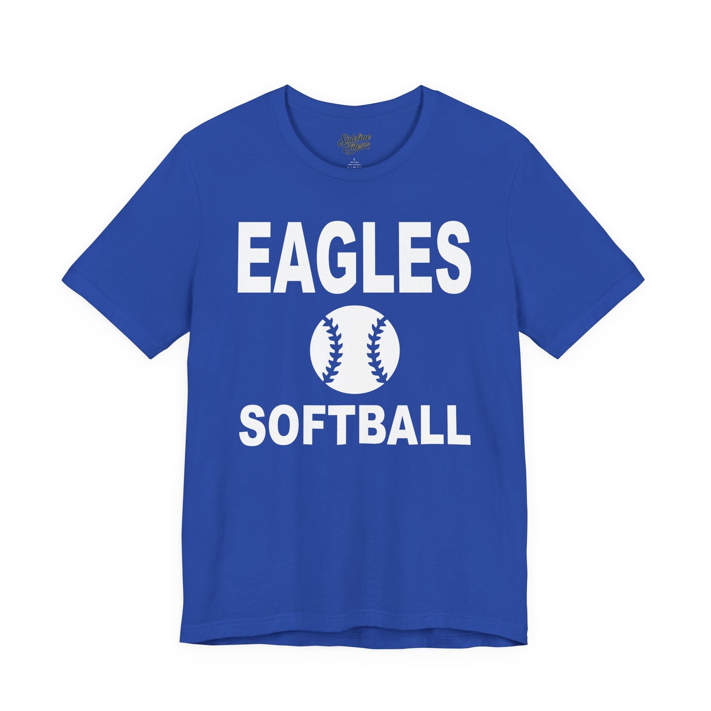 Eagles Softball Spirit Wear T-Shirt | Eagles Softball Shirt with Centered Ball Design