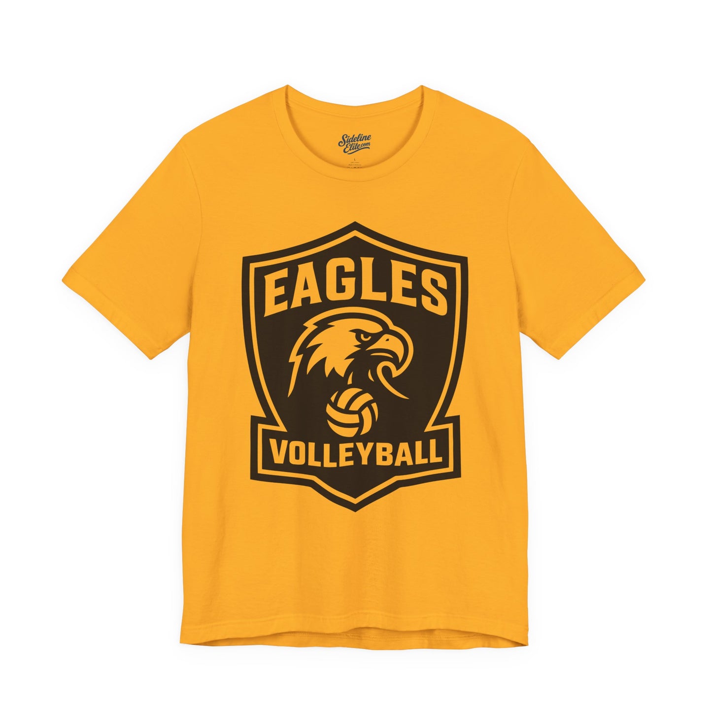 Eagles Volleyball Team Shirt | Shield Crest Mascot Graphic