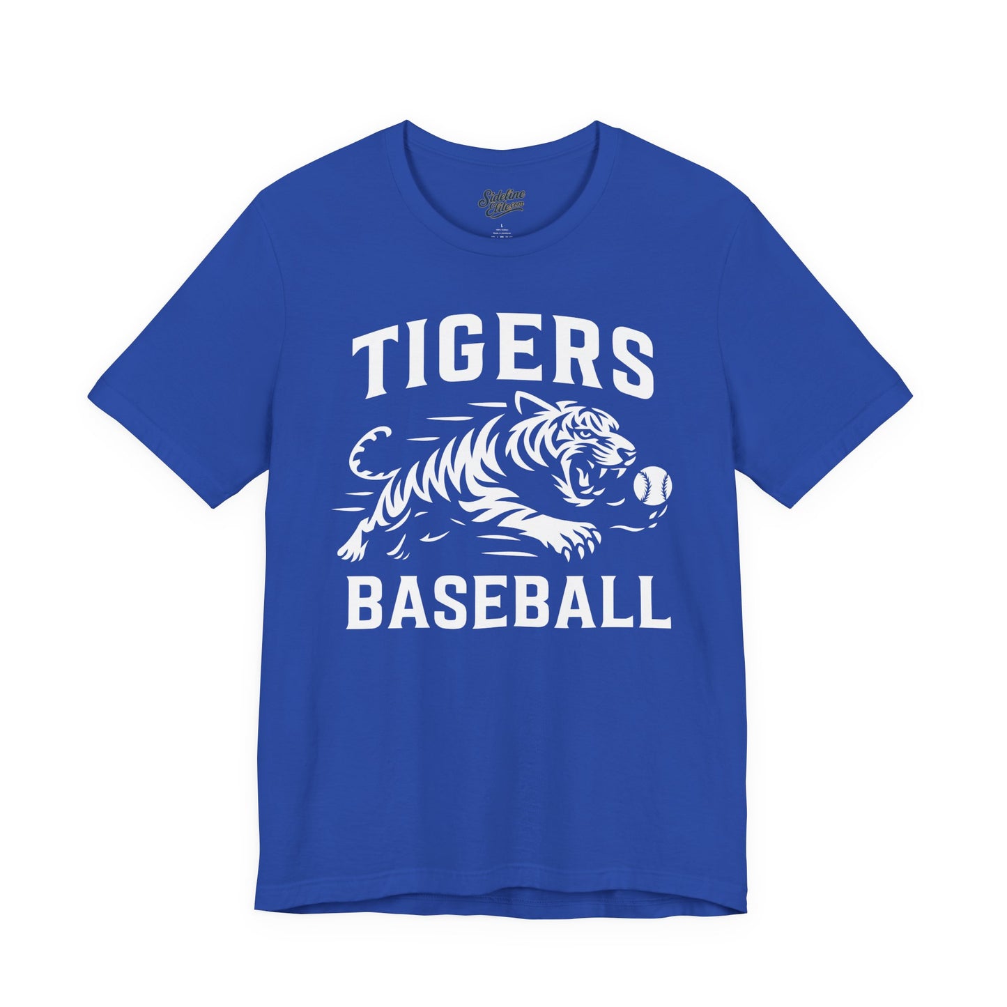 Tigers Baseball Pounce Tee | Fierce Mascot in Action with Baseball Graphic