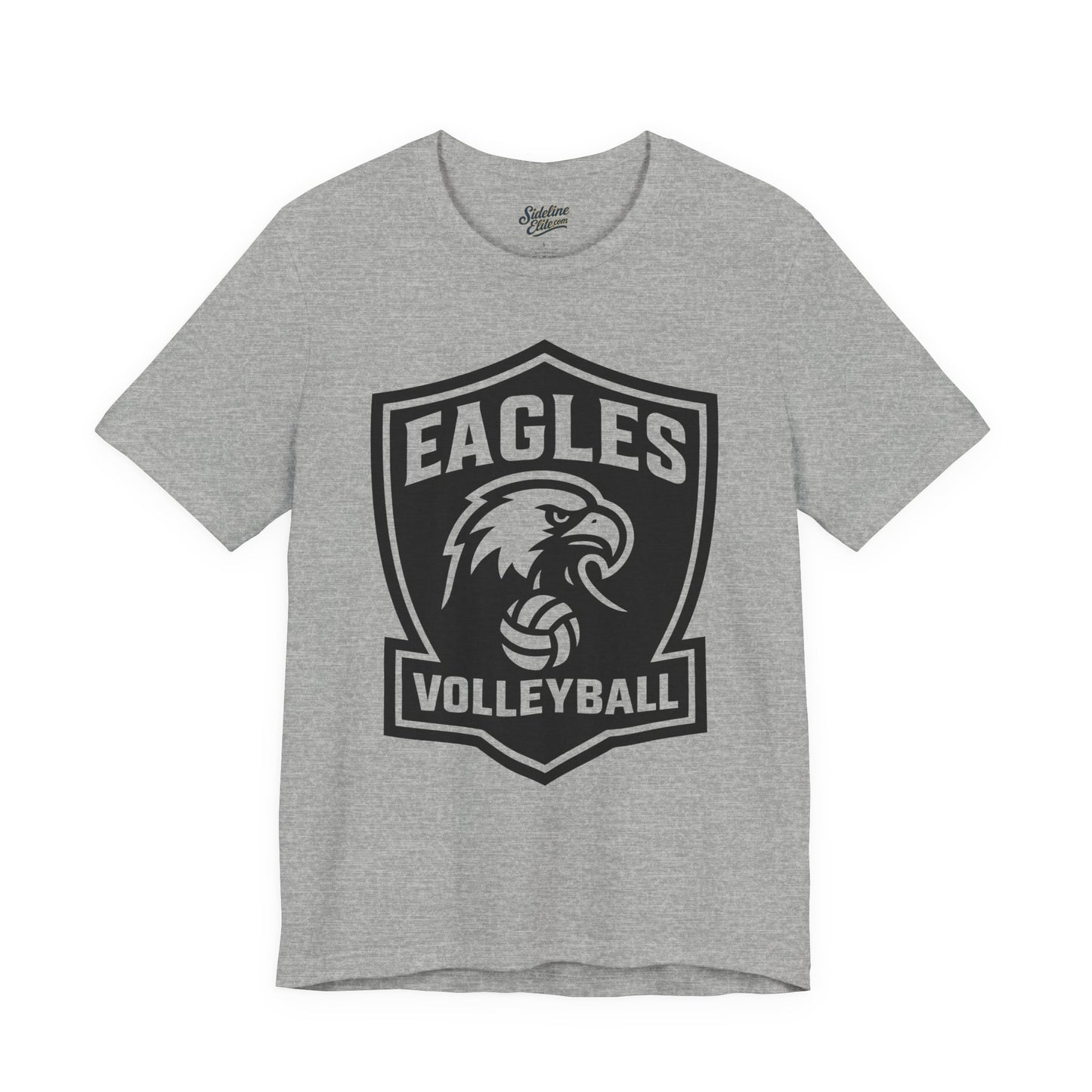 Eagles Volleyball Team Shirt | Shield Crest Mascot Graphic