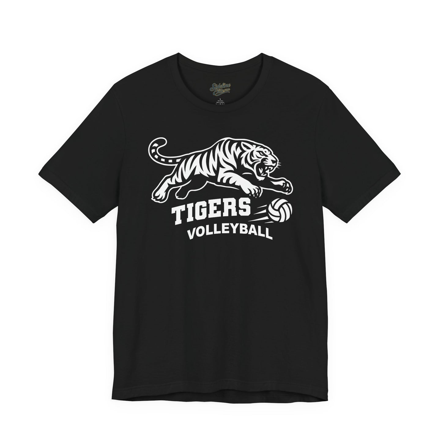 Tigers Volleyball Pounce Tee | Fierce Attack Mascot Design