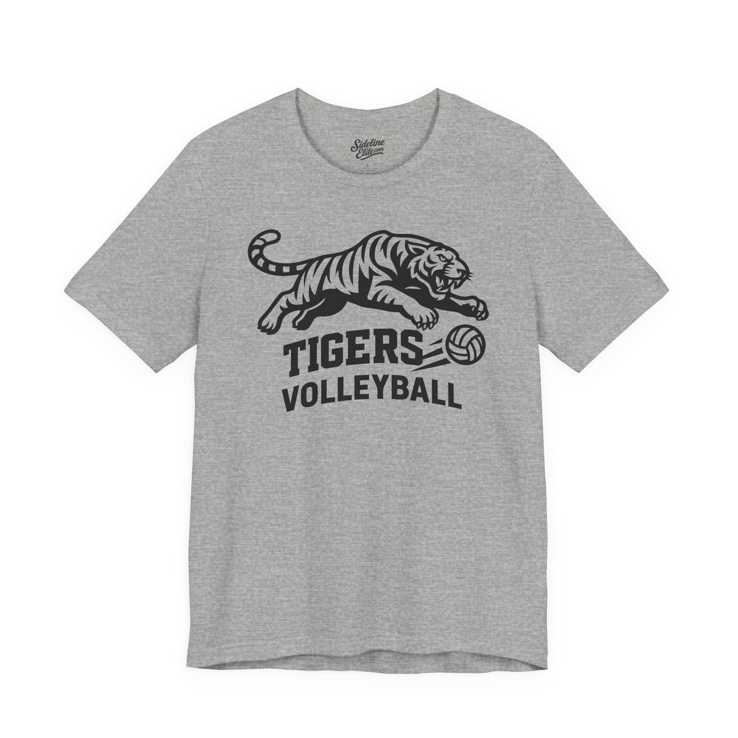 Tigers Volleyball Pounce Tee | Fierce Attack Mascot Design