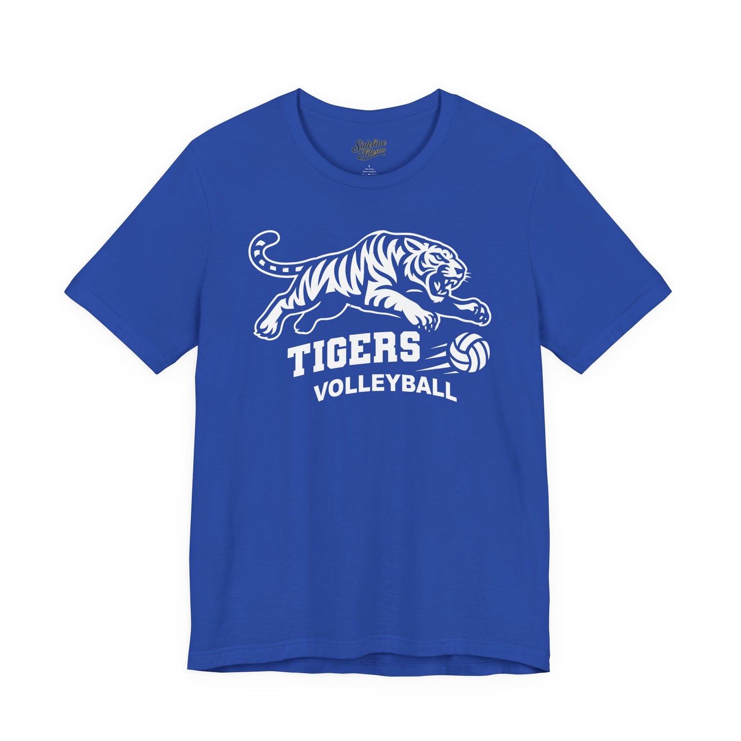 Tigers Volleyball Pounce Tee | Fierce Attack Mascot Design