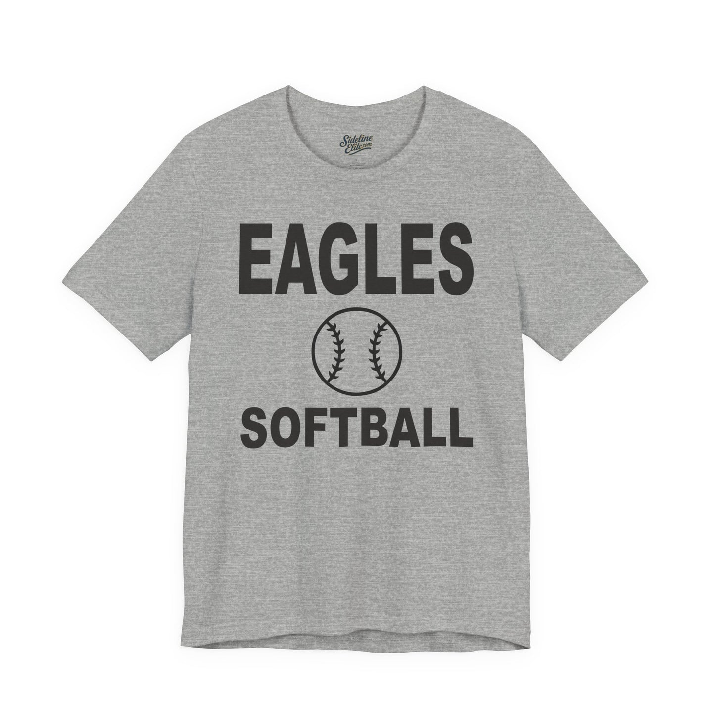 Eagles Softball Spirit Wear T-Shirt | Eagles Softball Shirt with Centered Ball Design