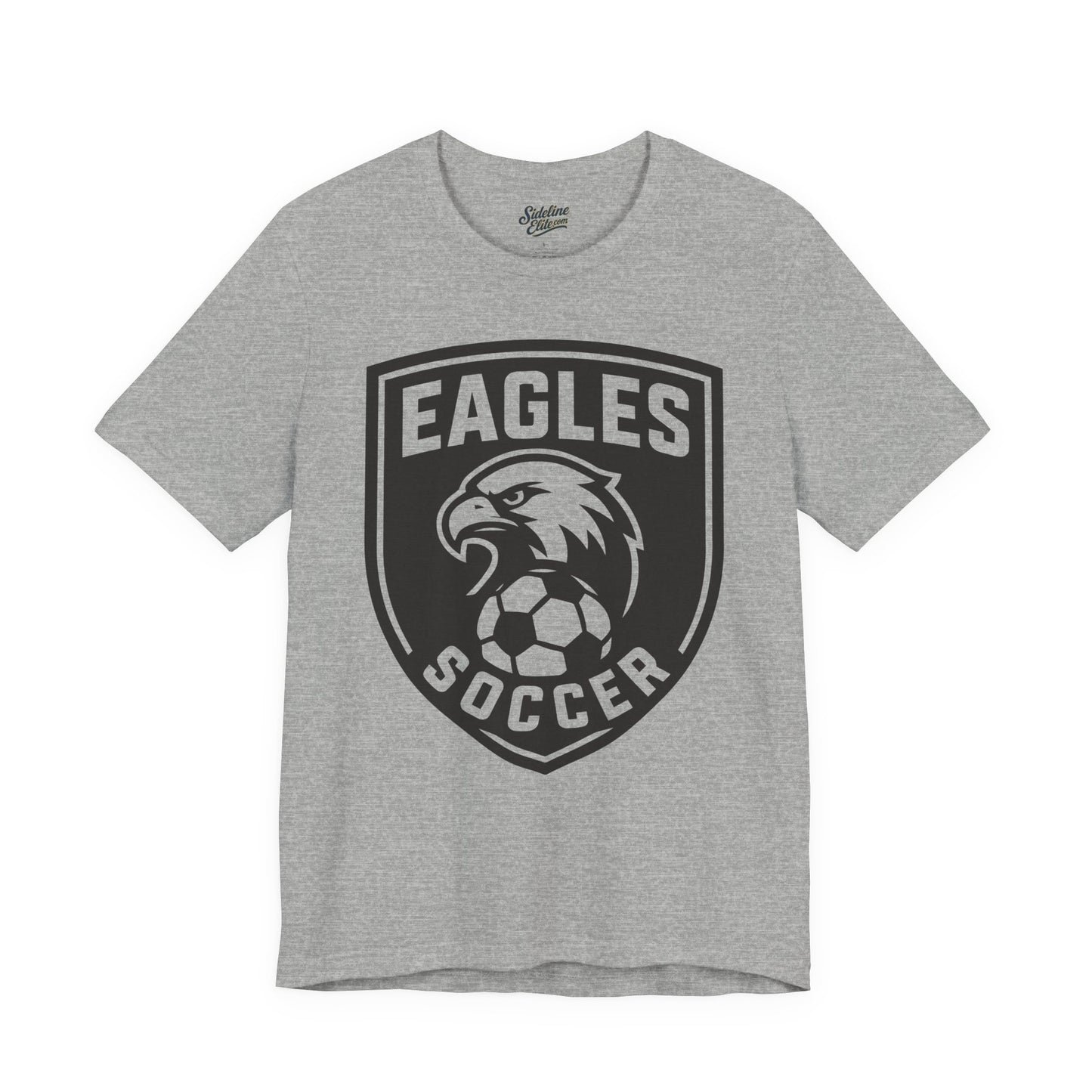Eagles Soccer Spirit Wear T-Shirt | Shield Logo with Curved Text for Varsity Style