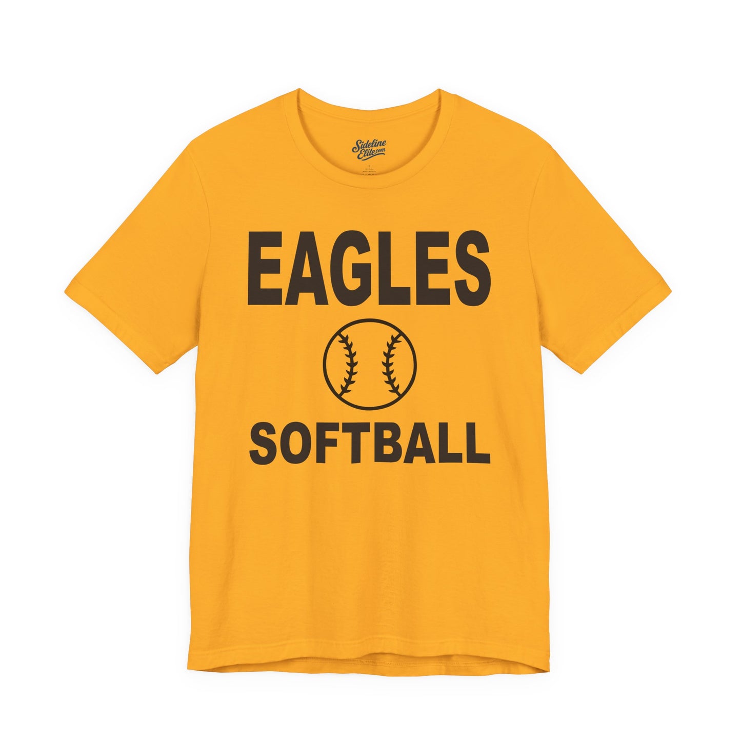 Eagles Softball Spirit Wear T-Shirt | Eagles Softball Shirt with Centered Ball Design