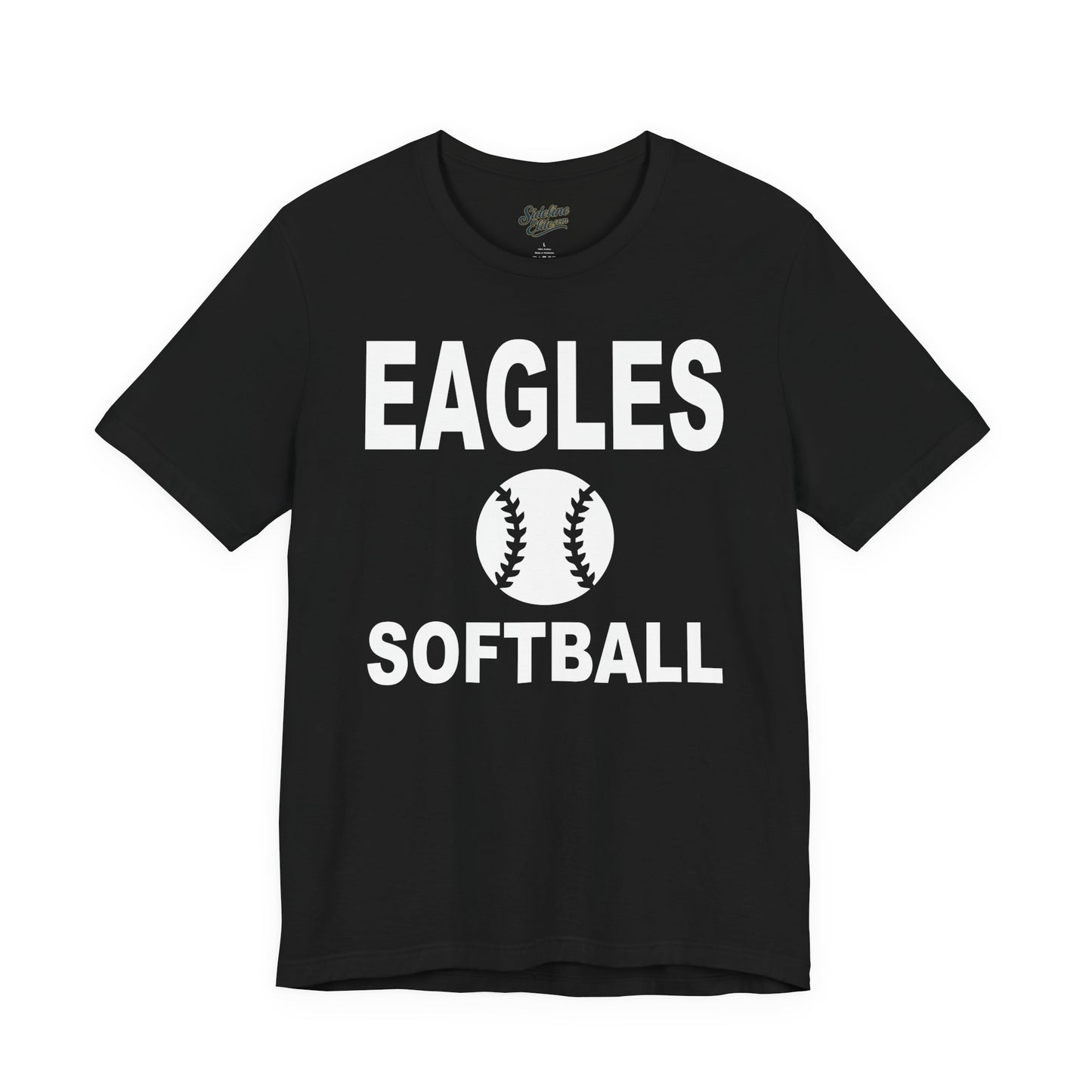 Eagles Softball Spirit Wear T-Shirt | Eagles Softball Shirt with Centered Ball Design