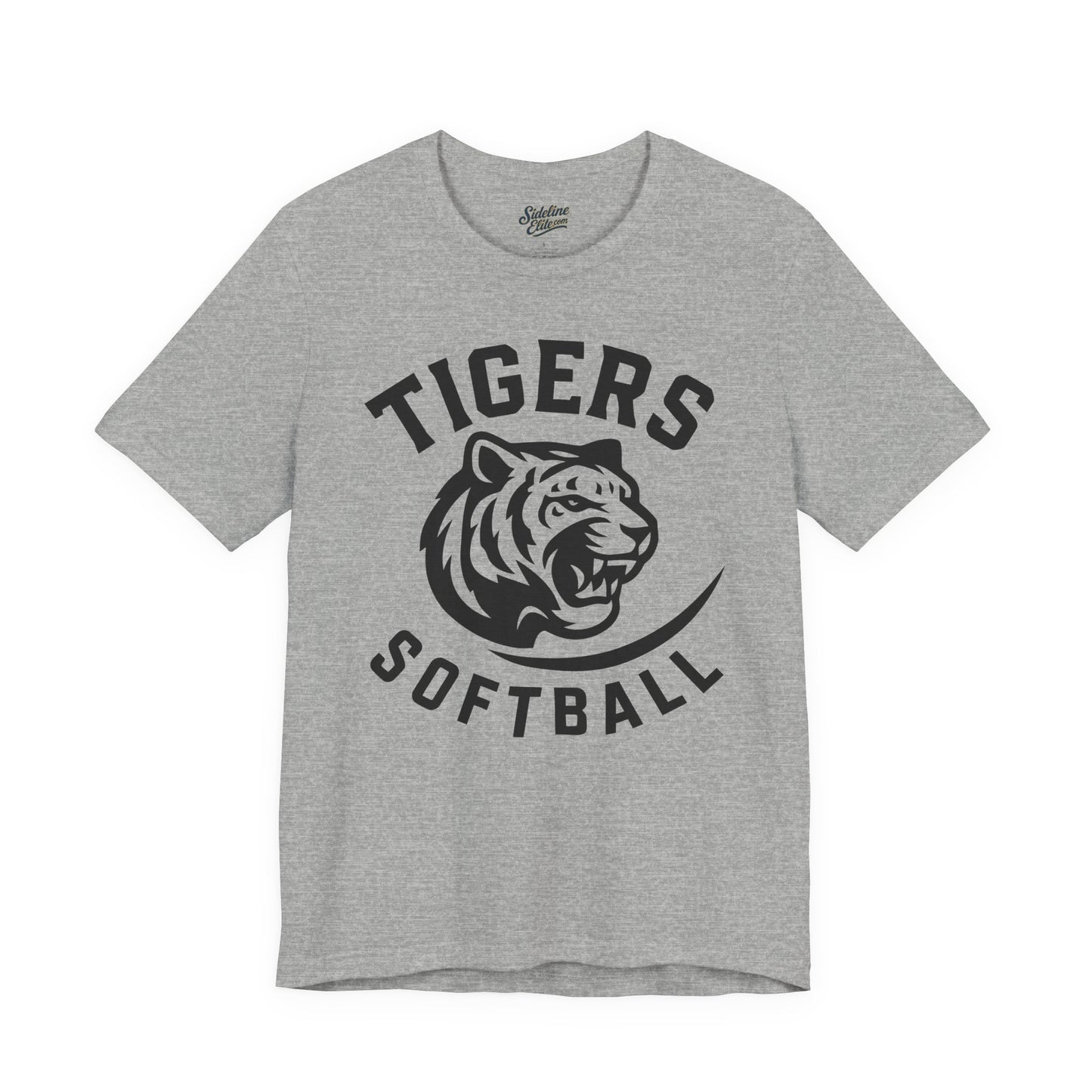 Tigers Softball Legacy Arc Tee | Bold Tiger Head with Sweep Tail Accent
