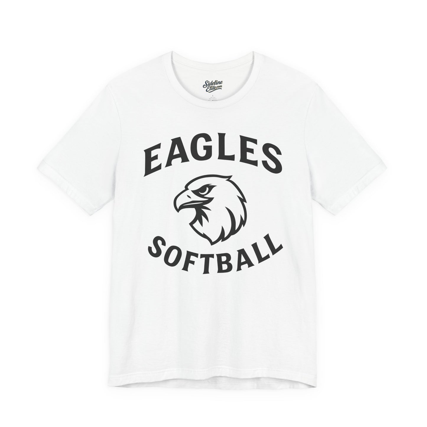 Eagles Softball Spirit Wear T-Shirt | Classic Mascot Head with Arched Lettering