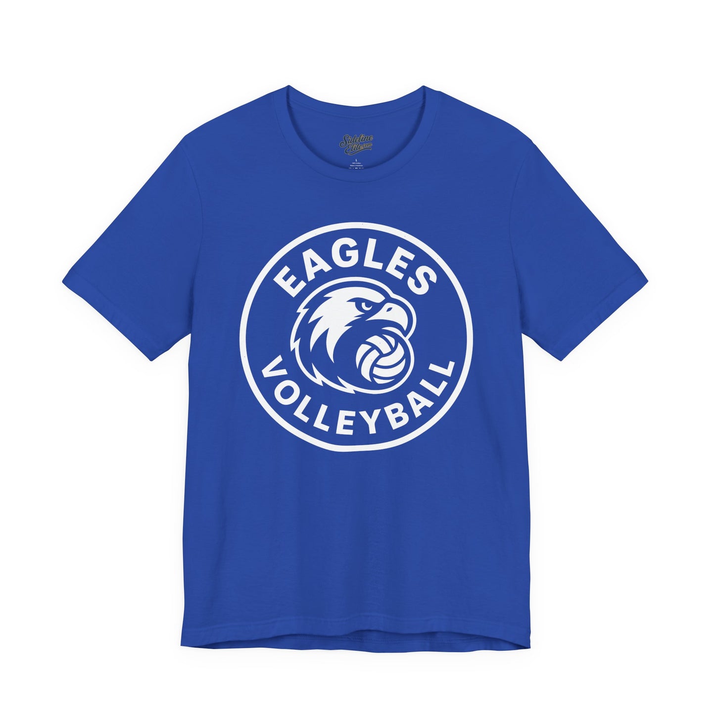 Eagles Volleyball Team Shirt | Bold Circular Emblem Mascot Graphic