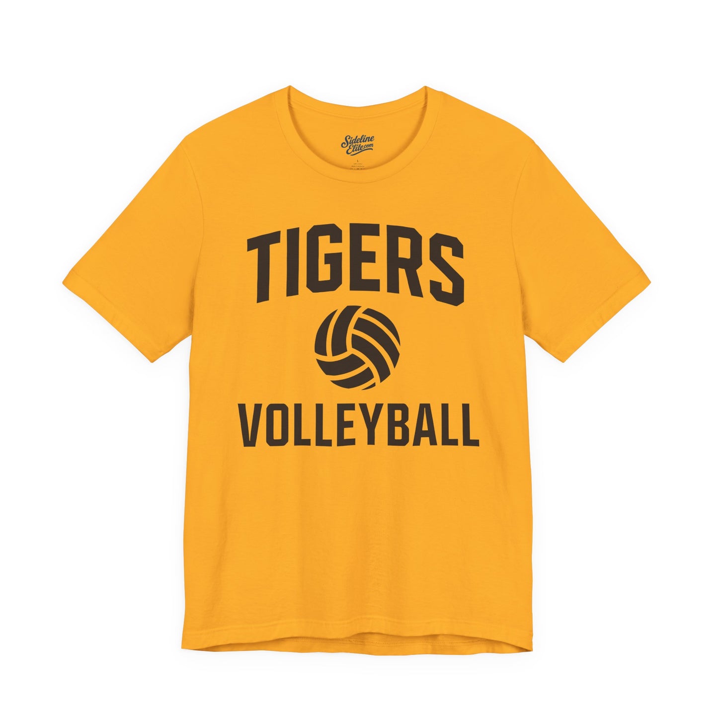 Tigers Volleyball Classic Tee | Bold Block Letter Design