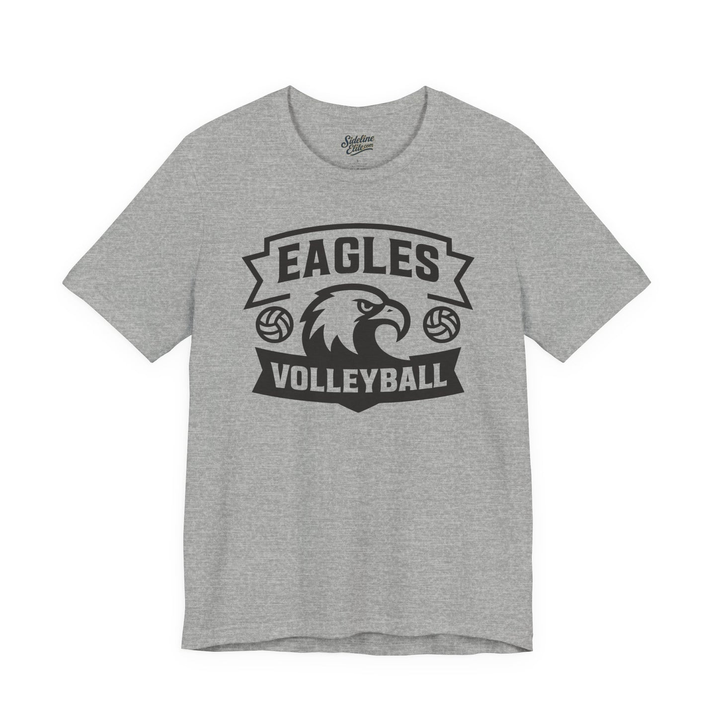 Eagles Volleyball Team Shirt | Triple Ball Banner Crest Design