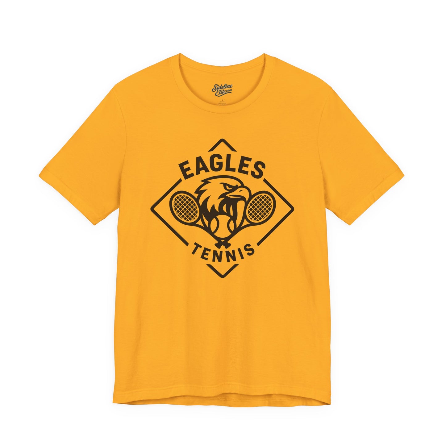 Eagles Tennis Spirit Wear T-Shirt | Diamond Layout with Eagle, Tennis Ball & Dual Rackets