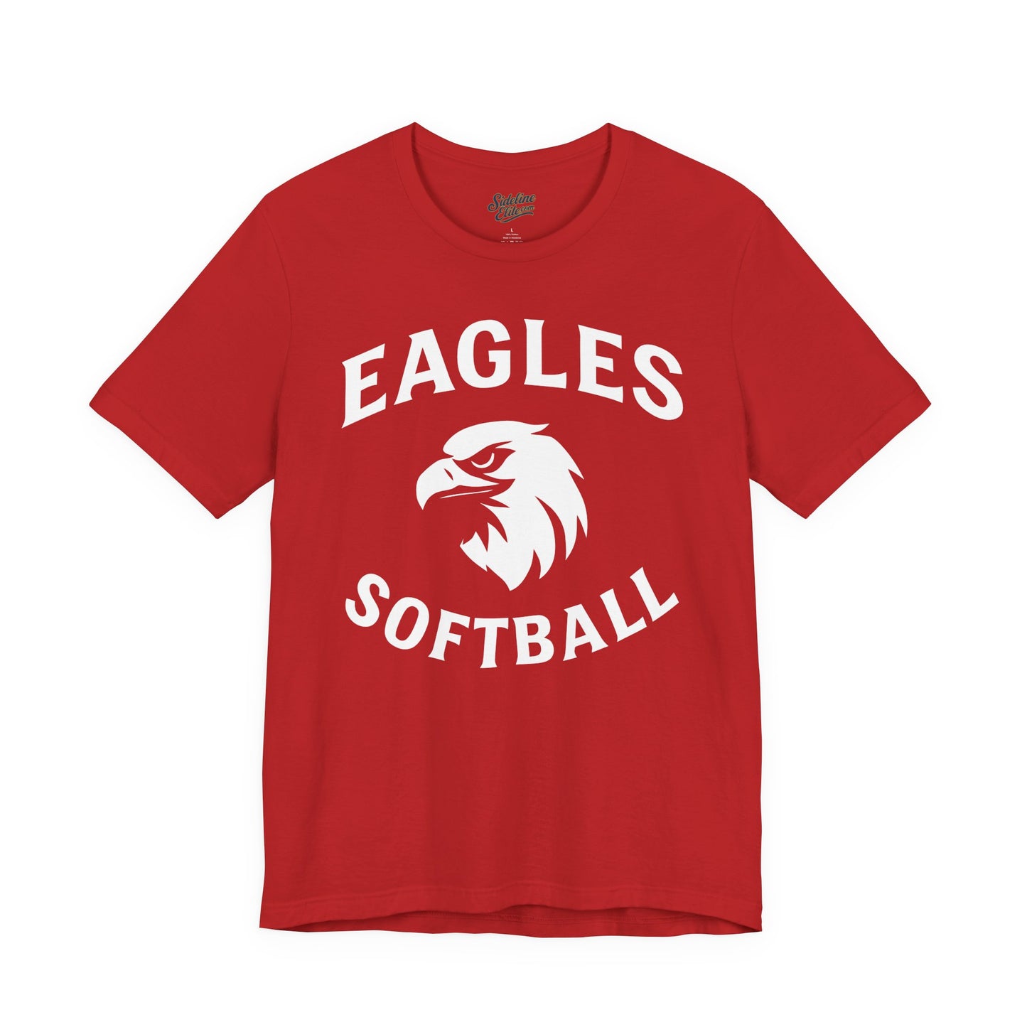 Eagles Softball Spirit Wear T-Shirt | Classic Mascot Head with Arched Lettering
