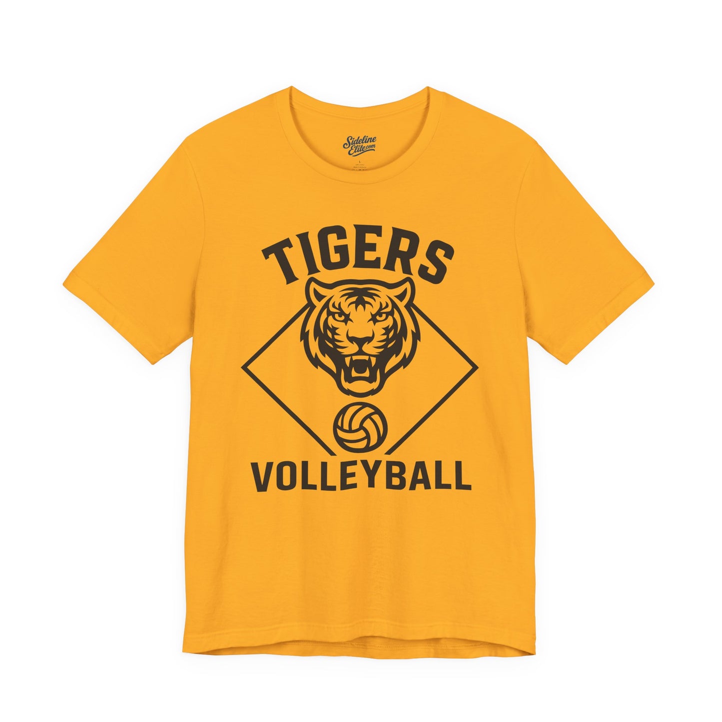 Tigers Volleyball Diamond Tee | Bold Mascot Court Design