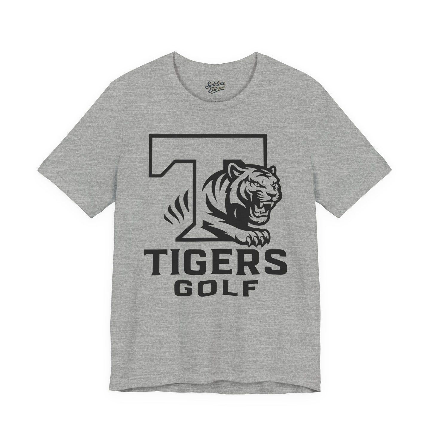 Tigers Golf Pride Tee | Bold "T" with Fierce Mascot Emblem