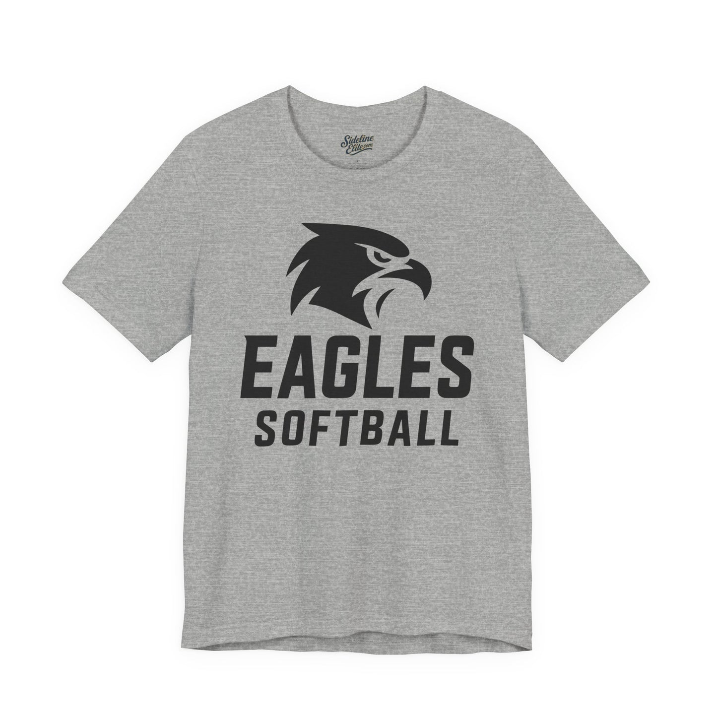 Eagles Softball Spirit Wear T-Shirt | Bold Modern Mascot with Centered Text Design
