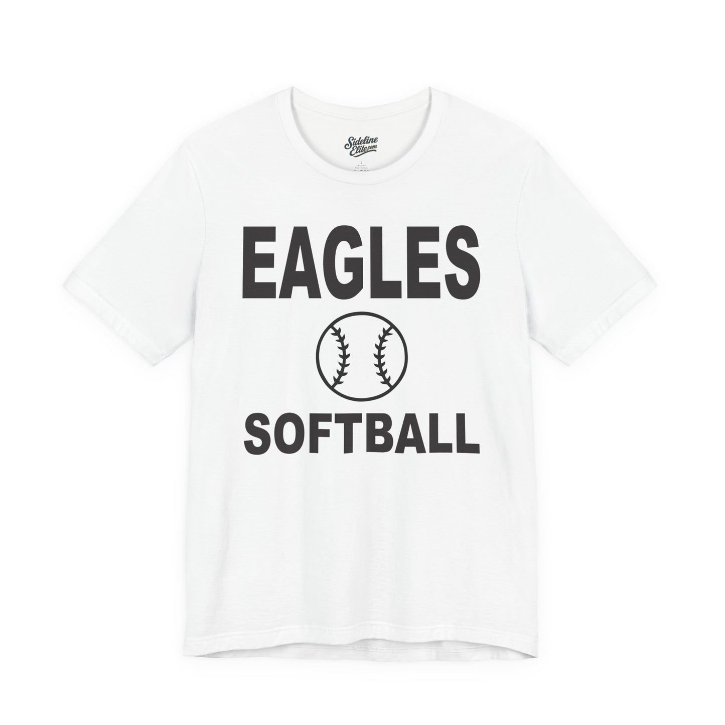 Eagles Softball Spirit Wear T-Shirt | Eagles Softball Shirt with Centered Ball Design
