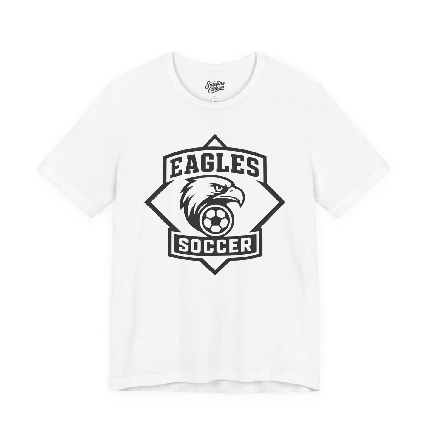 Eagles Soccer Spirit Wear T-Shirt | Diamond Crest High School Team Emblem