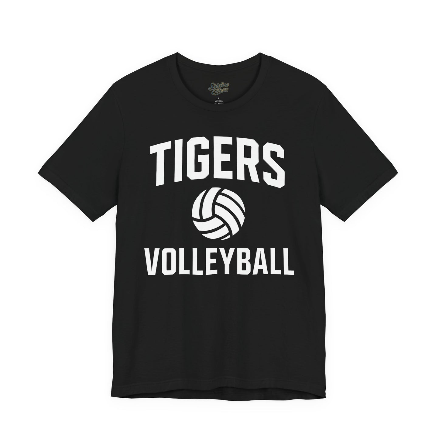 Tigers Volleyball Classic Tee | Bold Block Letter Design