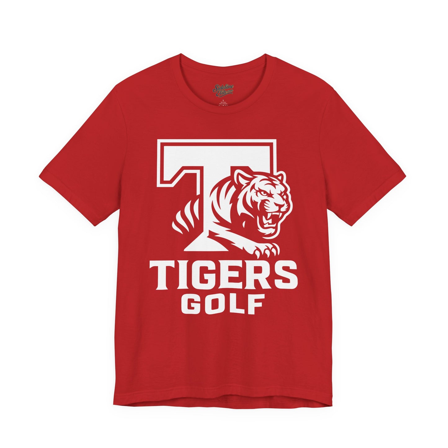 Tigers Golf Pride Tee | Bold "T" with Fierce Mascot Emblem