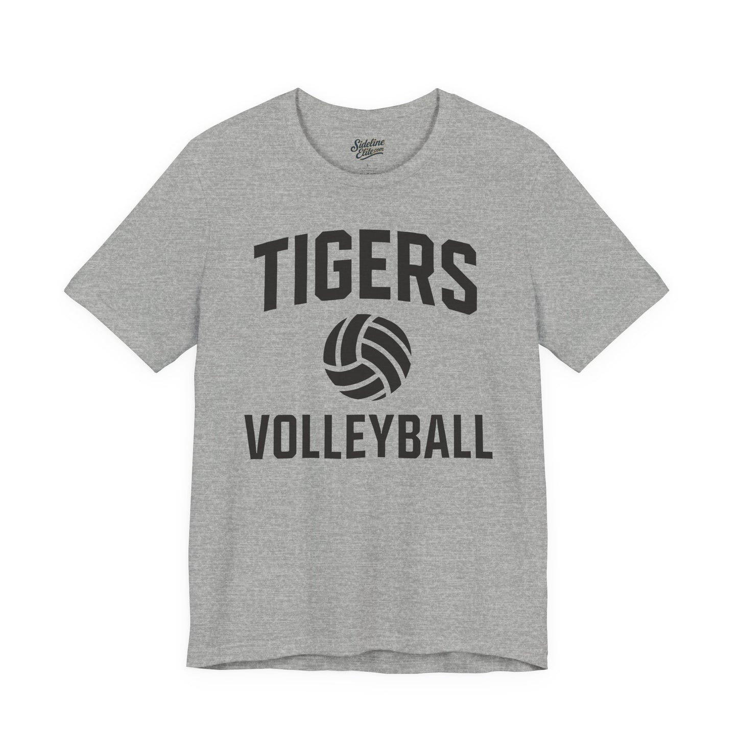 Tigers Volleyball Classic Tee | Bold Block Letter Design