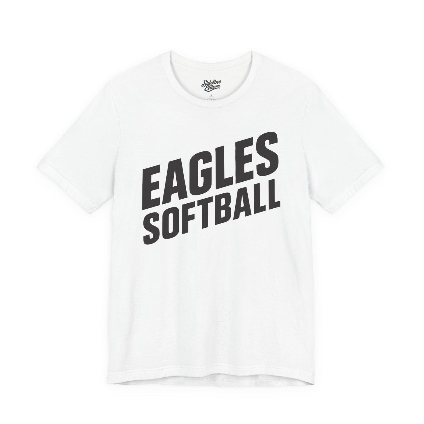 Eagles Softball Spirit Wear T-Shirt | Slanted Bold Text Design for Maximum Impact