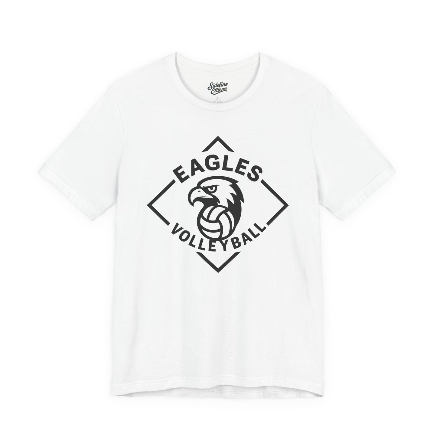 Eagles Volleyball Team Shirt | Diamond Crest Mascot Logo