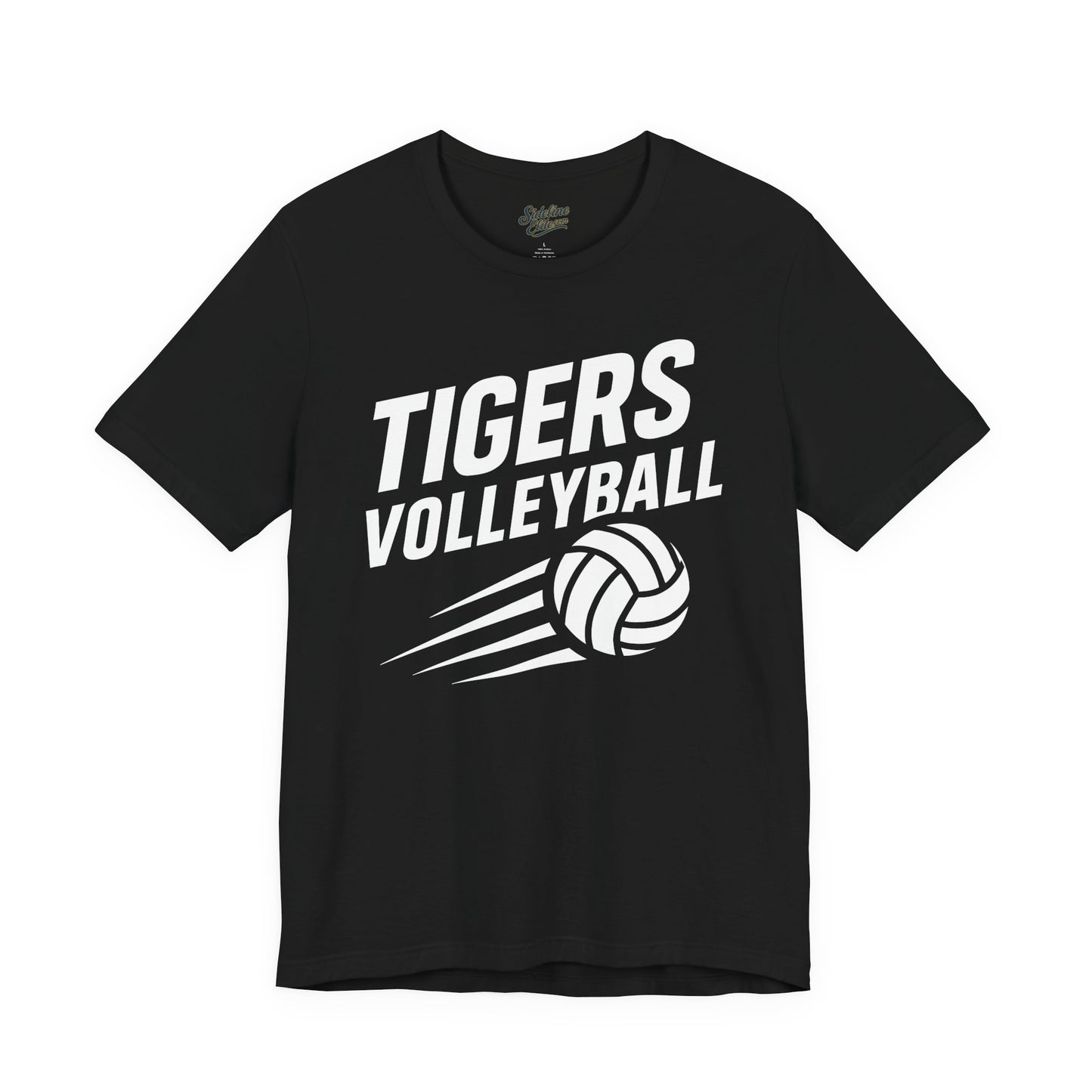 Tigers Volleyball Speed Tee | Dynamic Motion Graphic with Spiking Ball