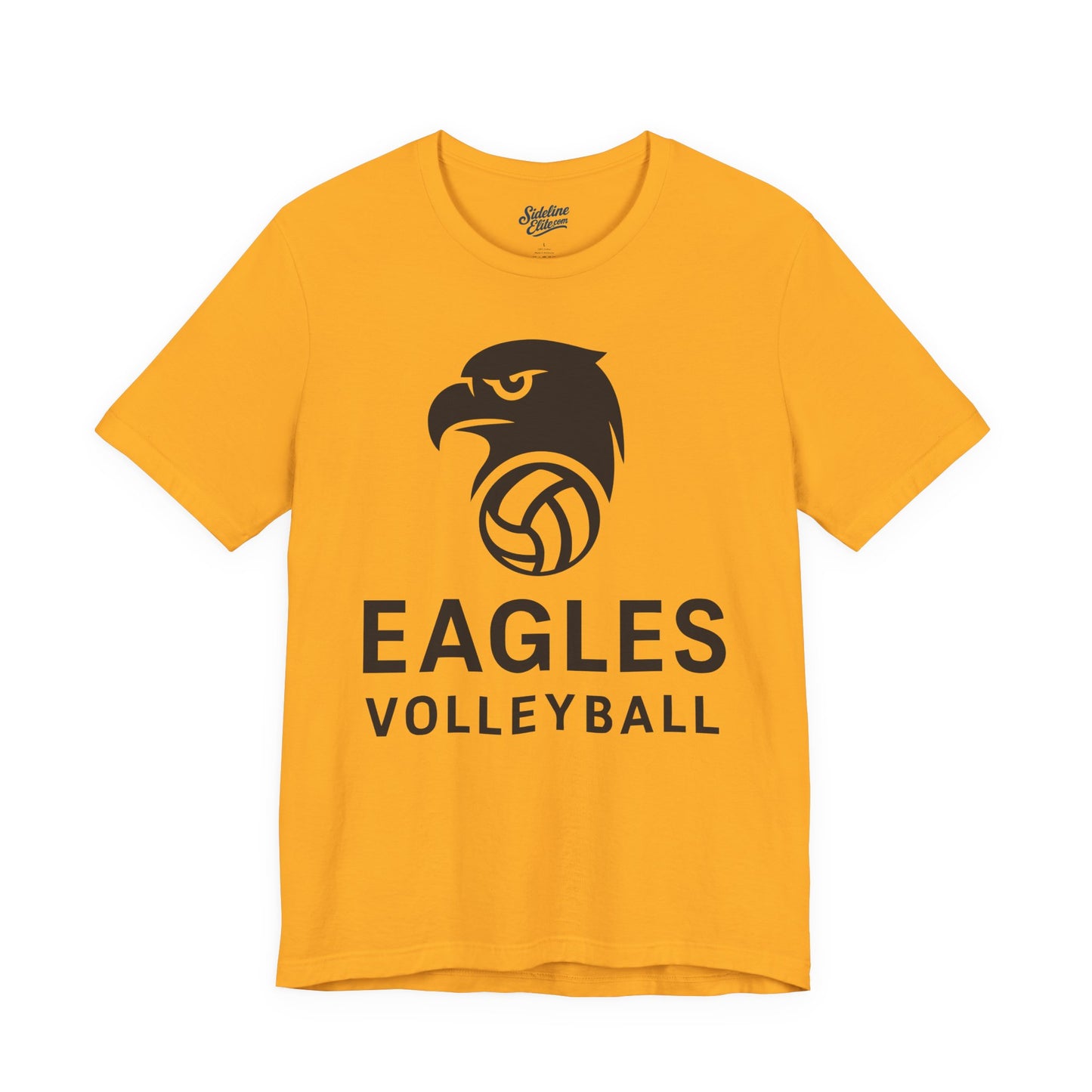 Eagles Volleyball Team Shirt | Bold Mascot with Centered Text Layout