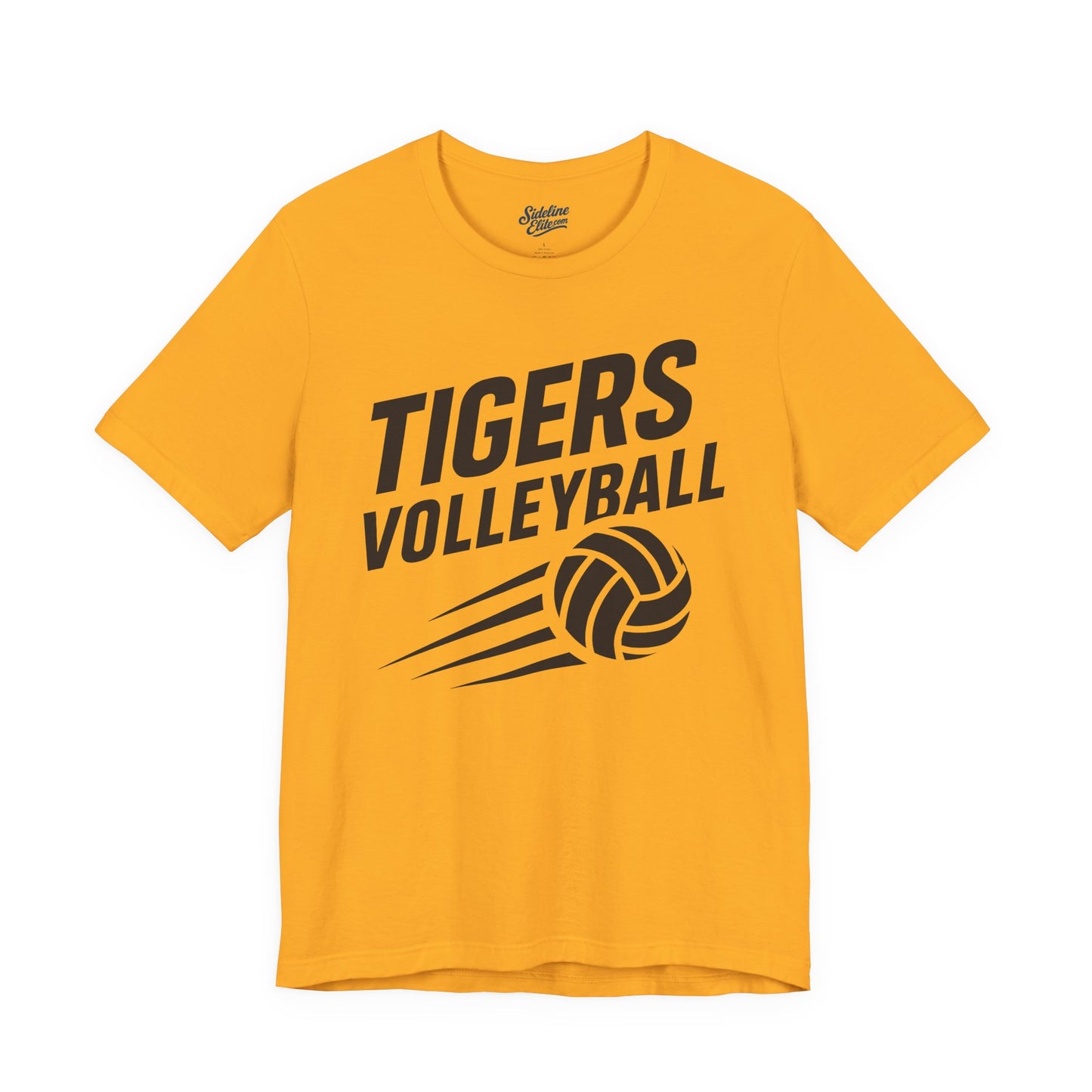 Tigers Volleyball Speed Tee | Dynamic Motion Graphic with Spiking Ball
