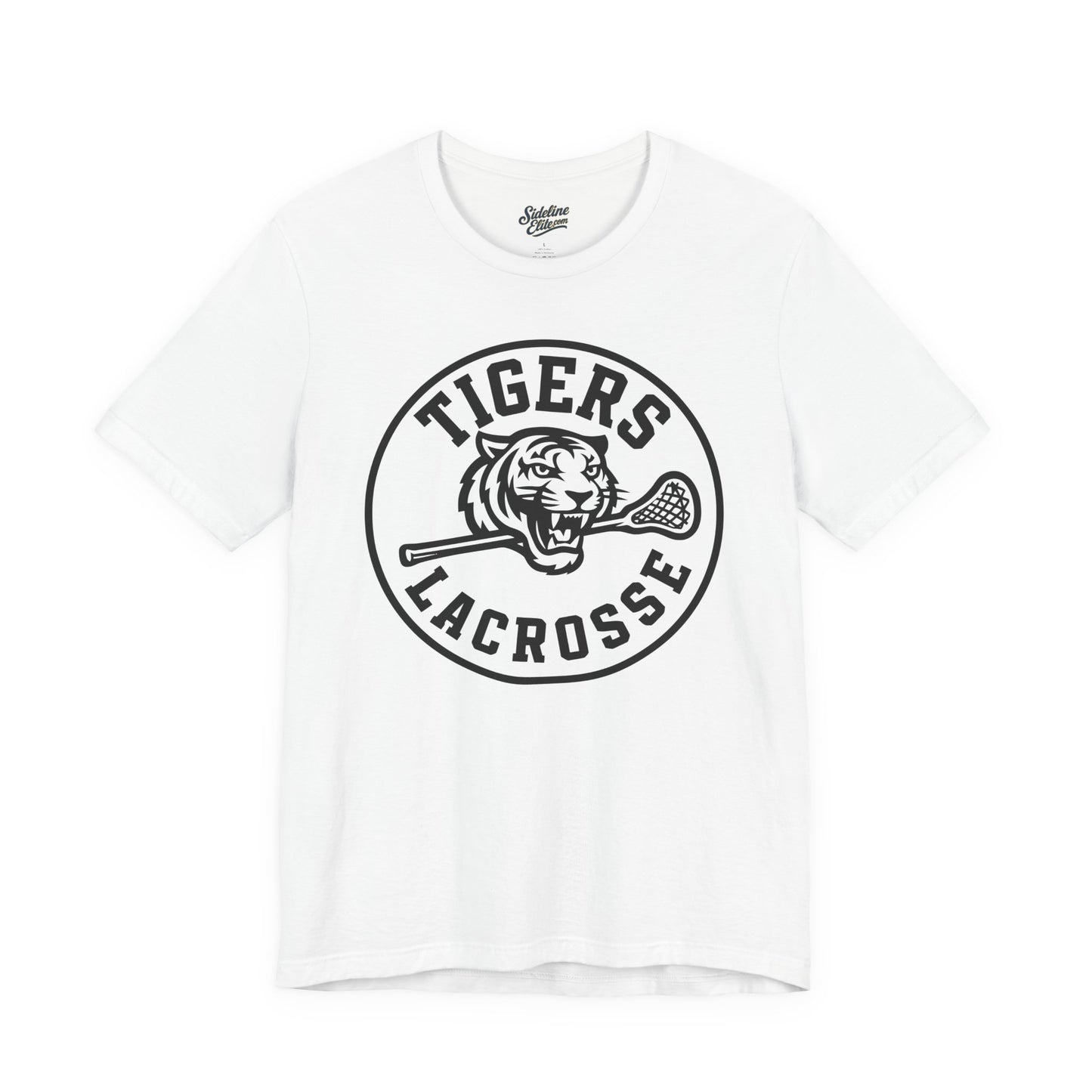 Tigers Lacrosse Team Tee | Classic Mascot Crest Design