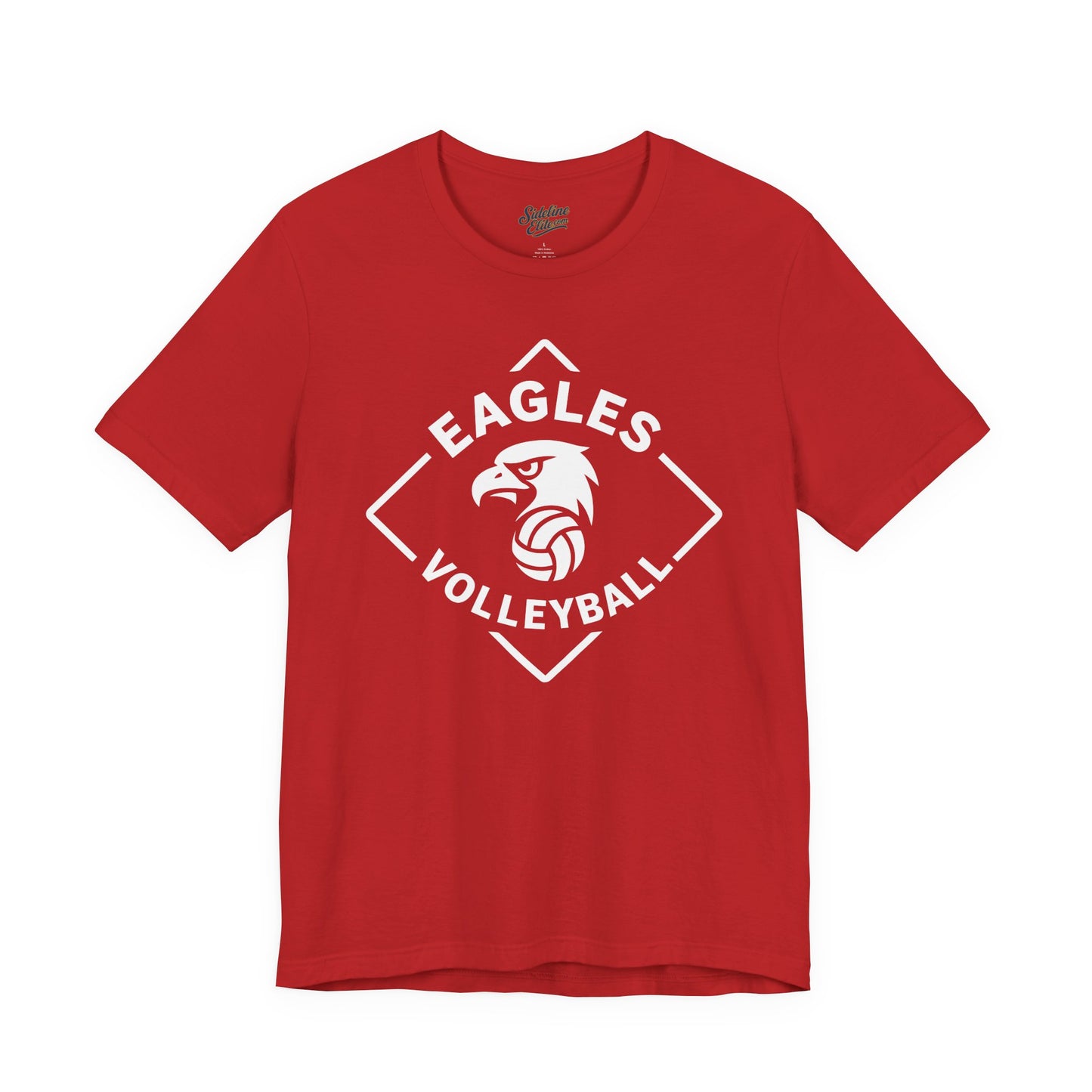 Eagles Volleyball Team Shirt | Diamond Crest Mascot Logo