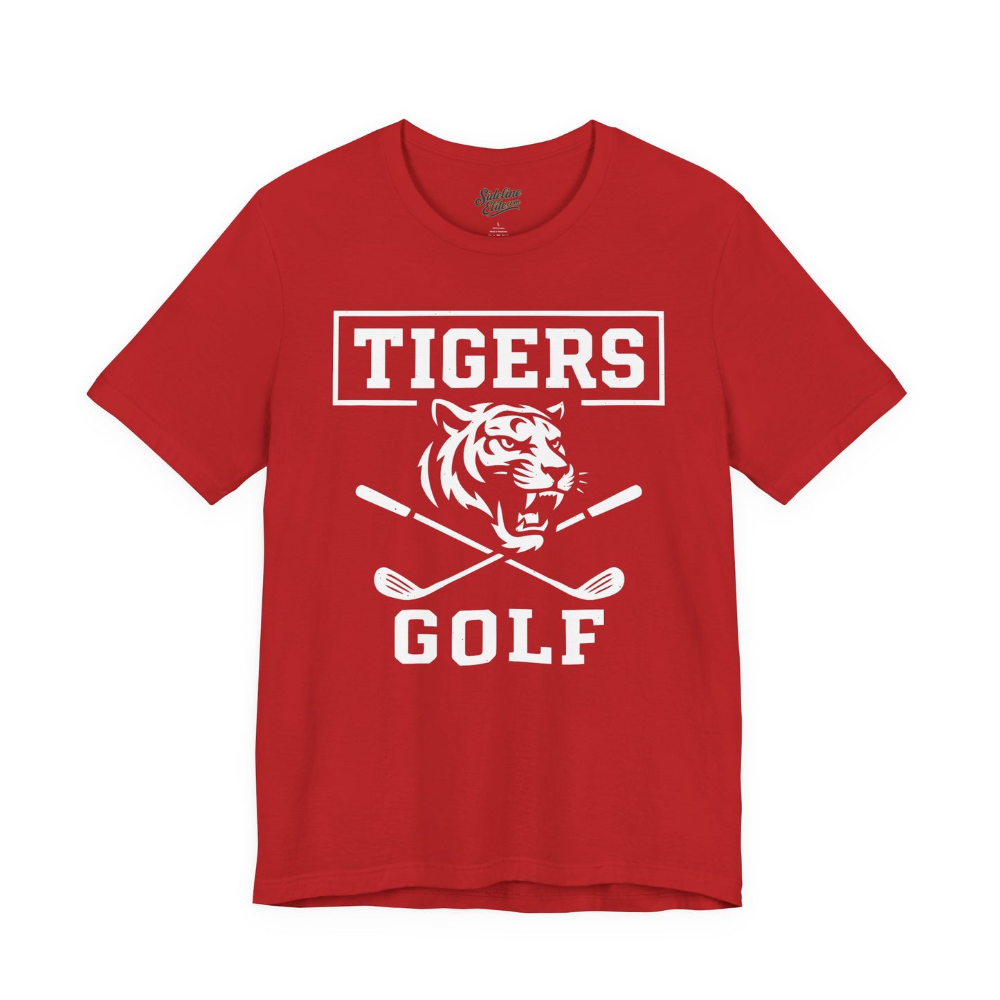 Tigers Golf Fierce Swing Tee | Tiger Head & Crossed Clubs