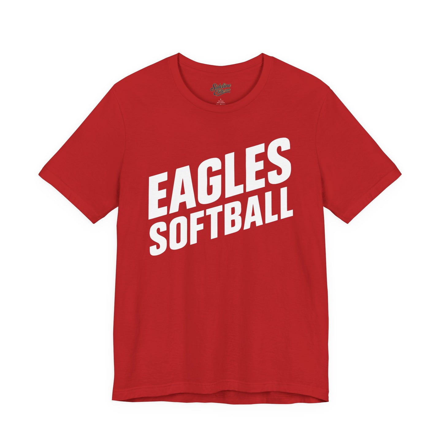 Eagles Softball Spirit Wear T-Shirt | Slanted Bold Text Design for Maximum Impact