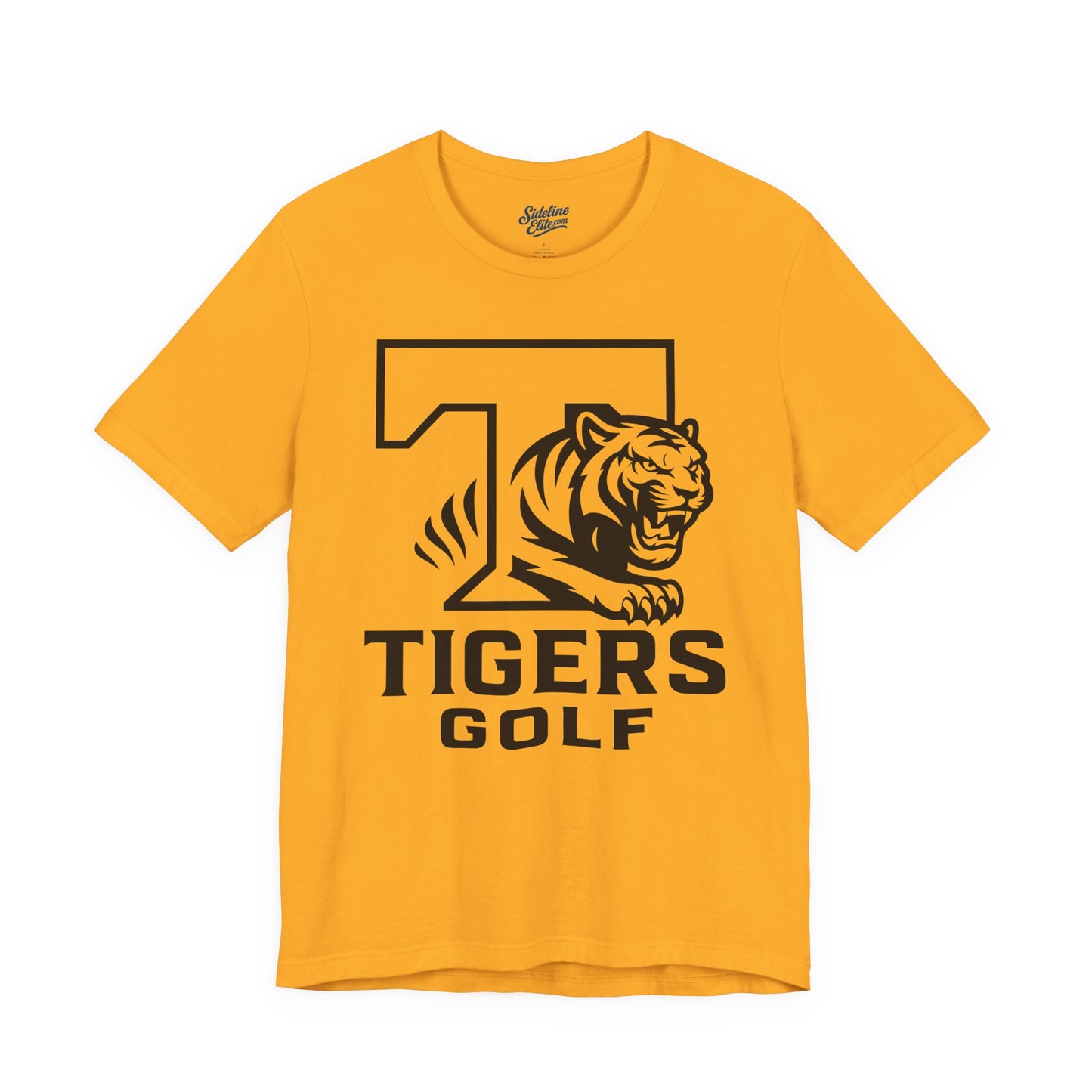 Tigers Golf Pride Tee | Bold "T" with Fierce Mascot Emblem