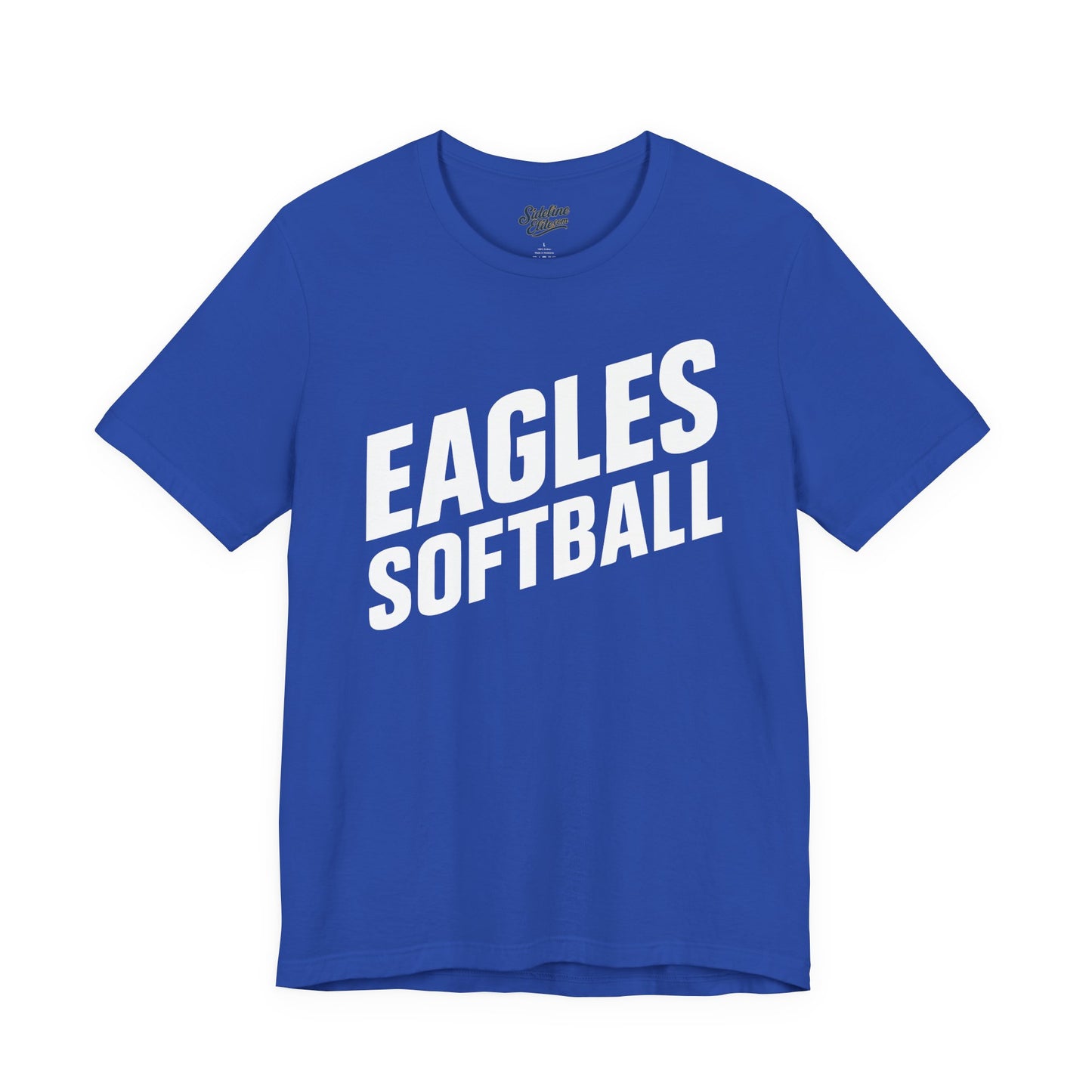 Eagles Softball Spirit Wear T-Shirt | Slanted Bold Text Design for Maximum Impact